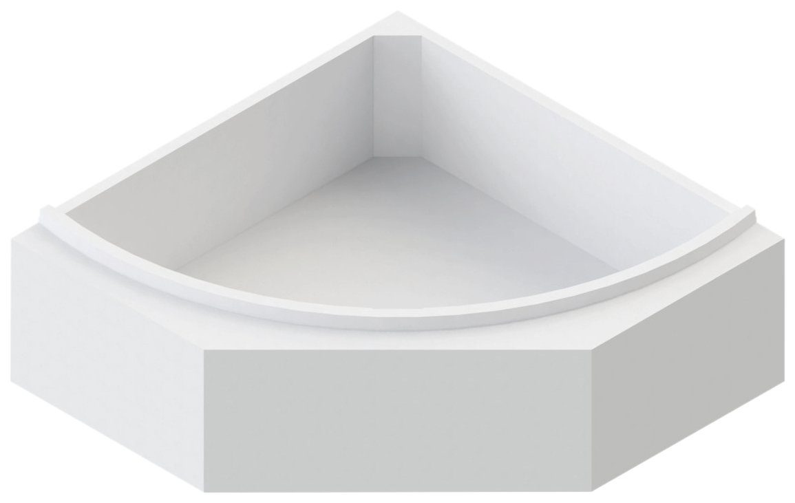 OTTOFOND Badewanne Set Eckwanne, (3-tlg), 1400 mm/420 mm, Eckwanne