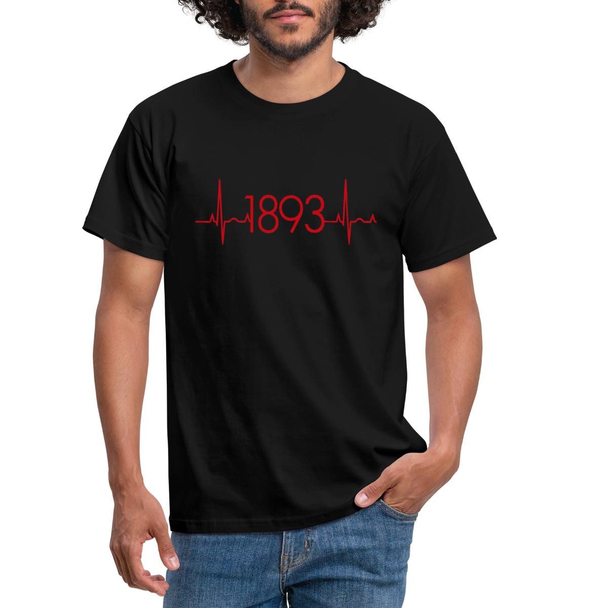 Spreadshirt T-Shirt Stuttgart 1893 Herzschlag Fußball Männer T-Shirt (1-tlg günstig online kaufen