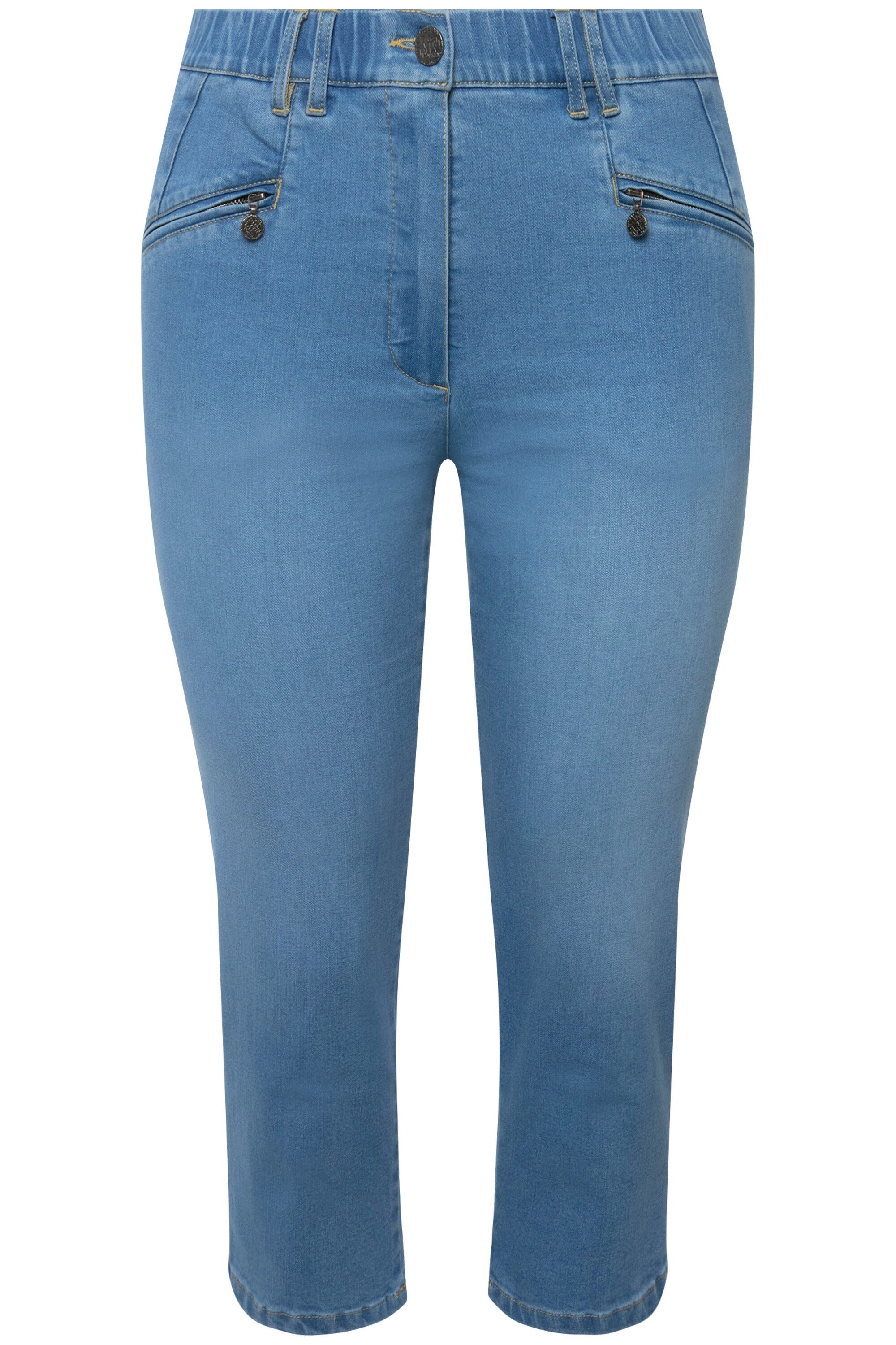 Ulla Popken 7/8-Hose 7/8-Jeans Mony Elastikbund günstig online kaufen