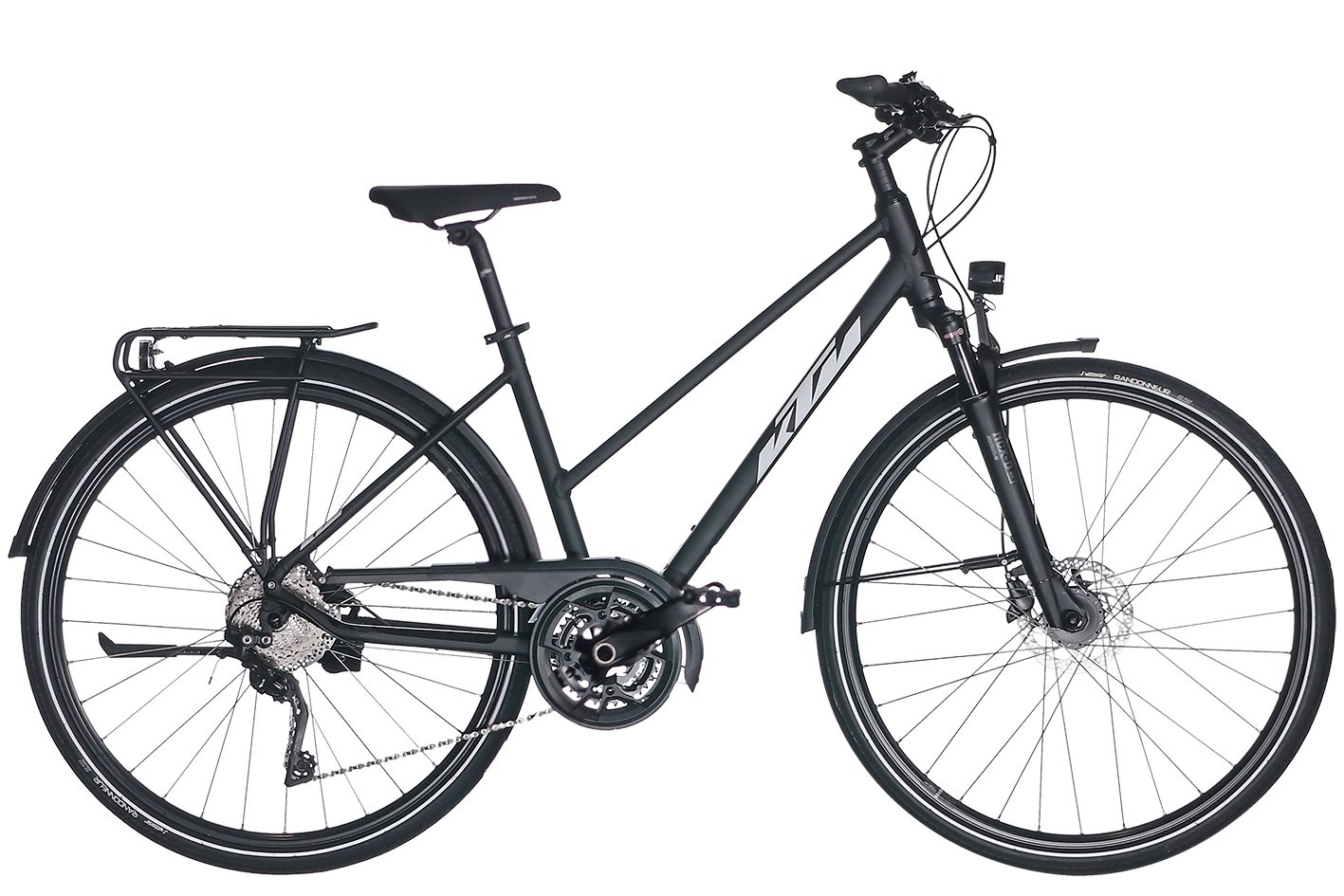 KTM Trekkingrad KTM Veneto Light Disc Damen Trapez schwarz 2024, 30 Gang Shimano Deore XT T8000-10 SGS shadow, Kettenschaltung