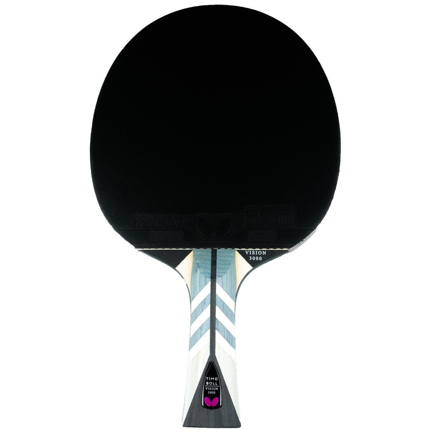 Butterfly Tischtennisschläger 1x Timo Boll Vision 3000 + Drive Case 1, Tischtennis Schläger Set Tischtennisset Table Tennis Bat Racket – Bild 2 von 5