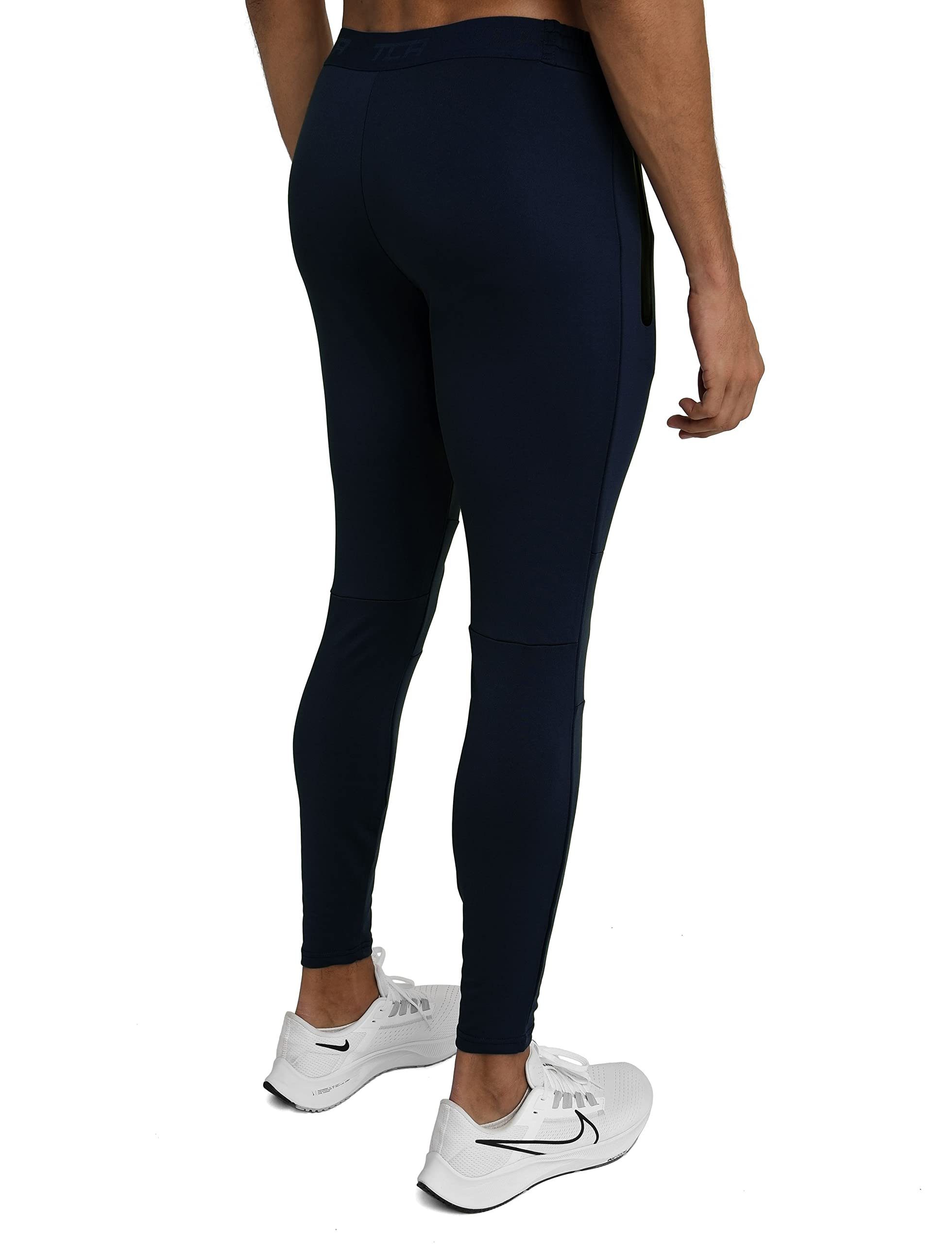 TCA Laufhose TCA Herren - Reißverschlusstaschen Jogginghose mit Blau