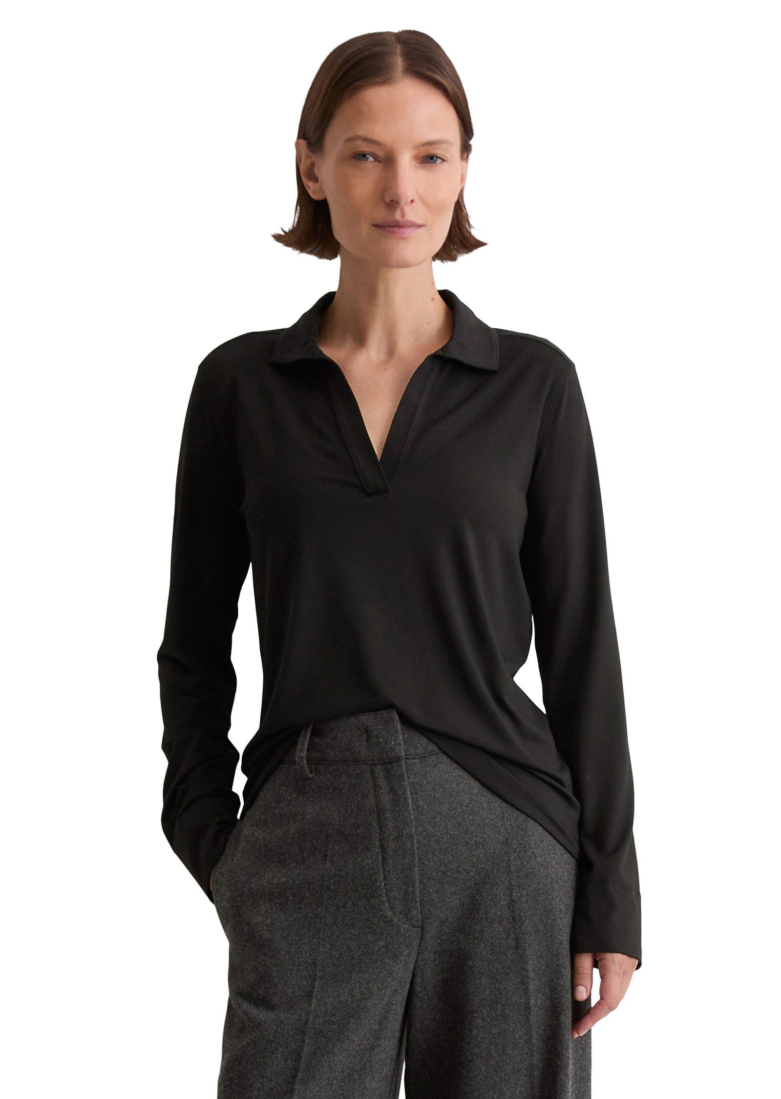 Marc O'Polo Blusenshirt aus Viskose-Modal-Mix günstig online kaufen