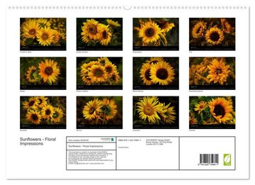 CALVENDO Wandkalender Sunflowers - Floral Impressions (Premium-Calendar 2023 DIN A2 Landscape)