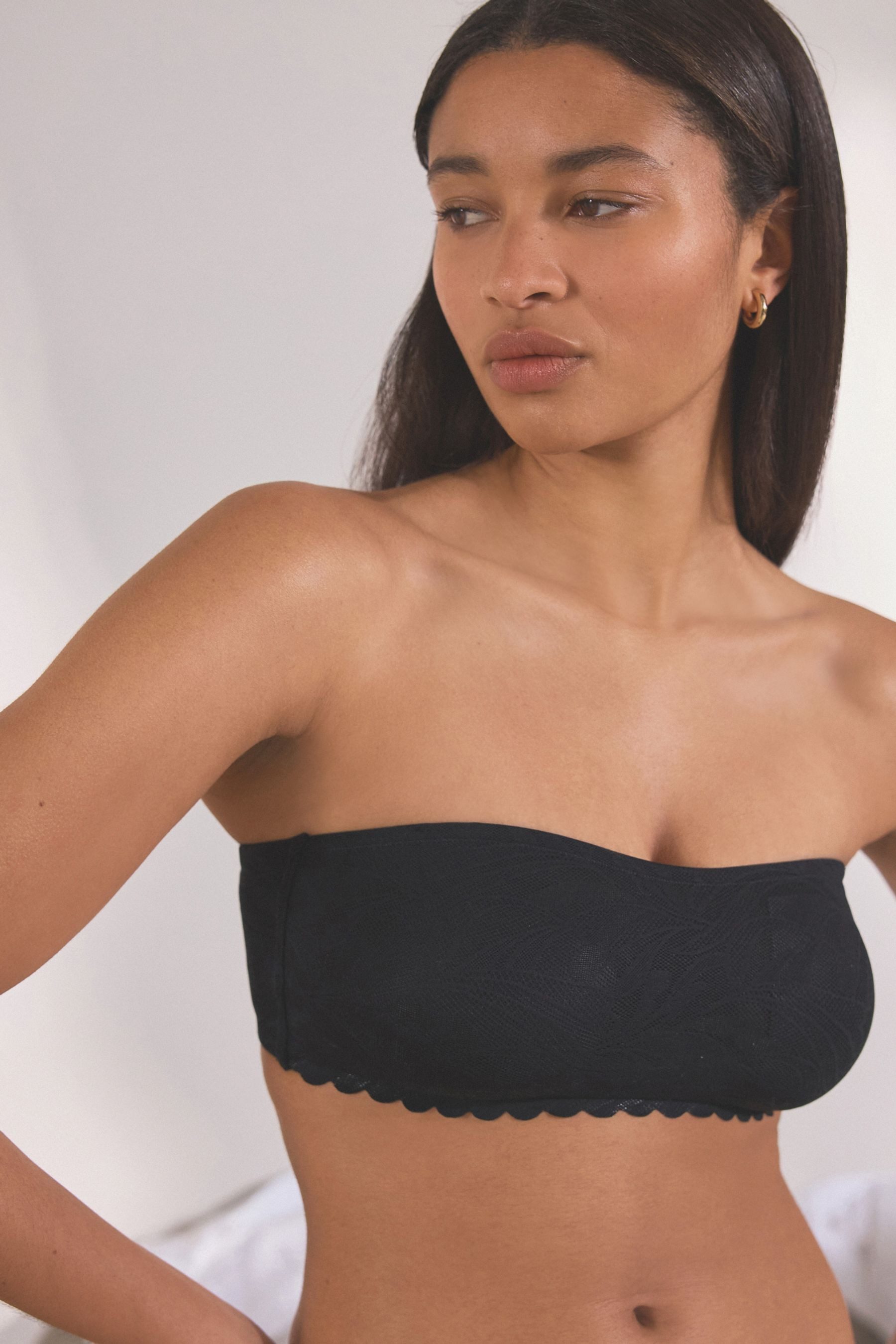 Next Bandeau-BH Bandeau-BH mit durchgehender Spitze und Bogenkante (1-tlg)
