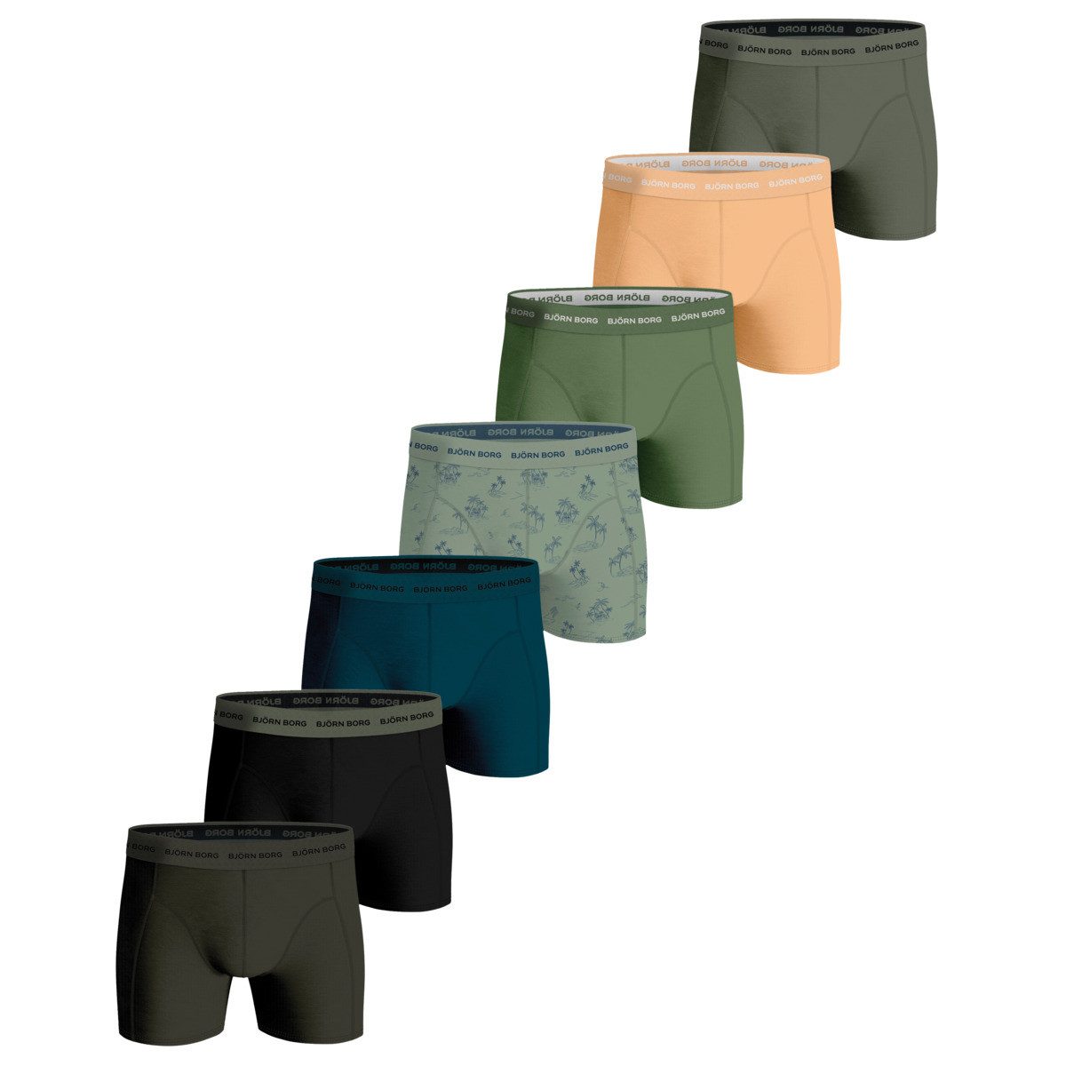 Boxershorts Cotton Stretch Boxer 7er Pack Herren