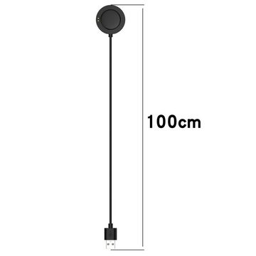 Wigento Für Xiaomi Watch 2 Pro USB Port 1 Meter Watch Charging Ladekabel Black Stromadapter