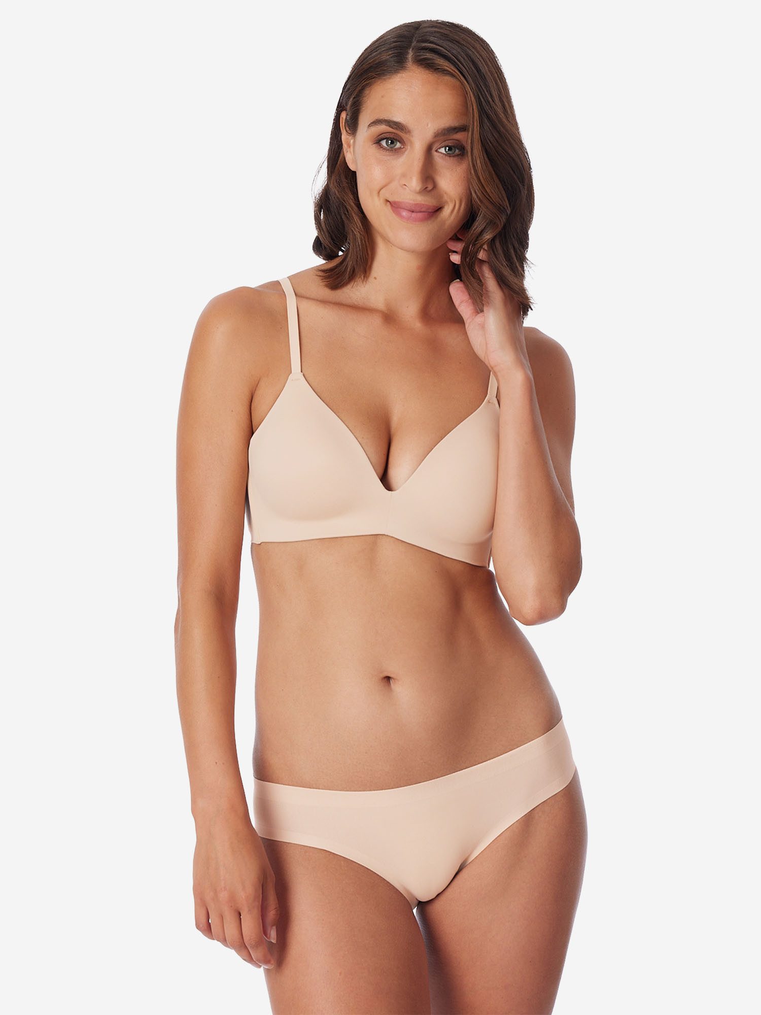 Schiesser Slip Invisible Cotton (4-St) Unterhose, Basic Slip, Slip