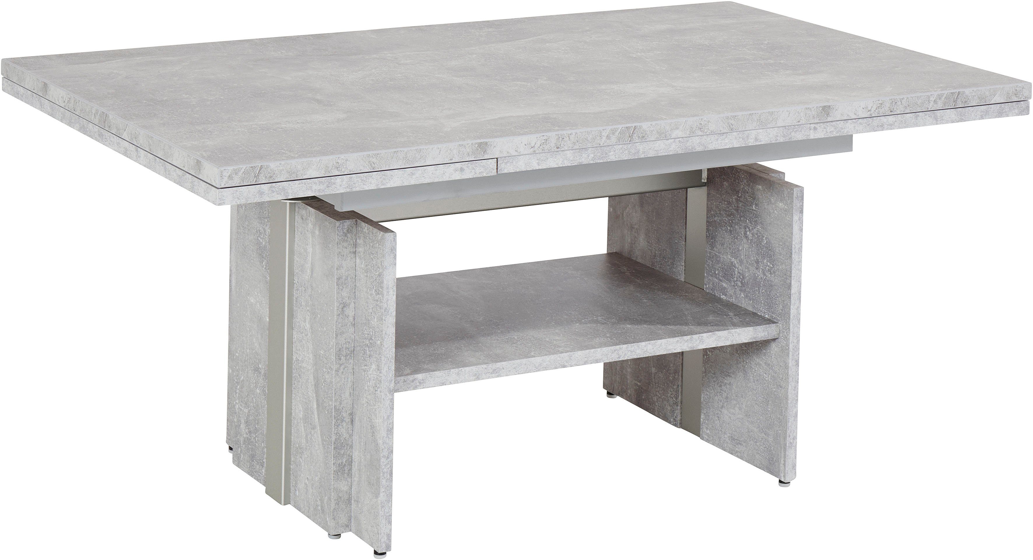 HELA Couchtisch Funktionscouchtisch Henner, höhenverstellbar und ausziehbar günstig online kaufen