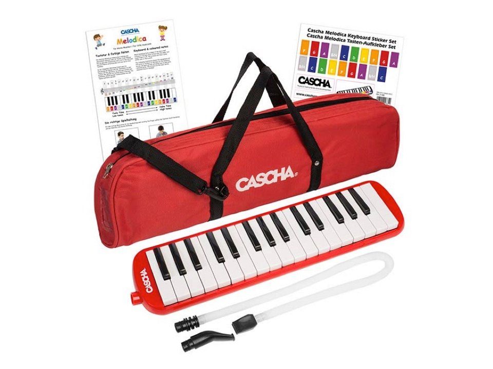 Melodica Cascha red 32 Melodica, Set, mit Tasche und Mundstück