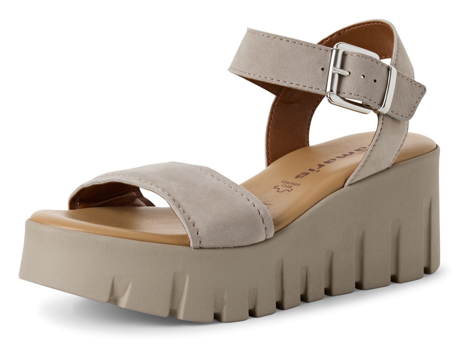 Tamaris Keilsandalette Sommerschuh, Riemchensandale mit modischer Plateausohle
