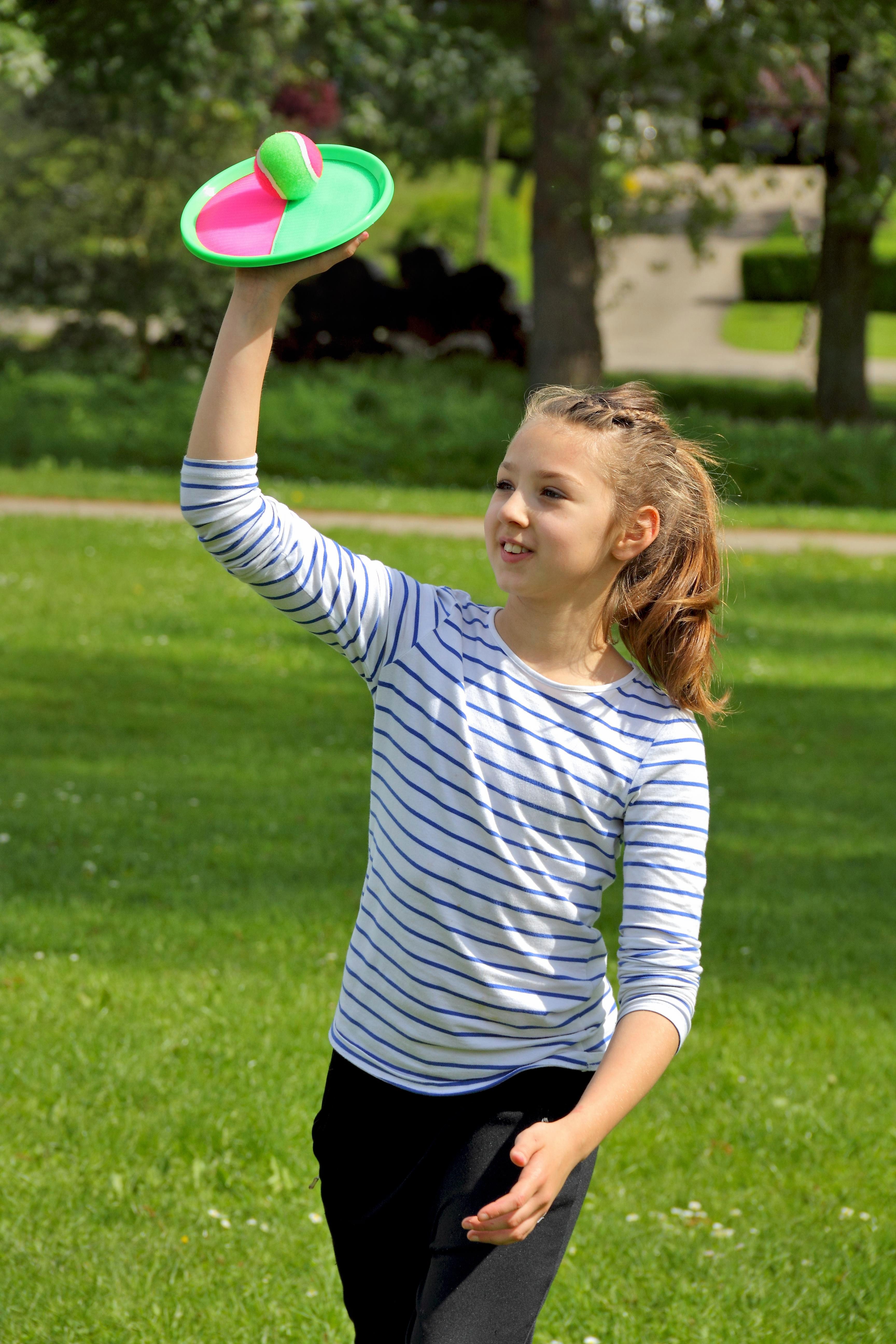 Betzold Outdoor-Spielzeug Klett-Ball-Set, Textil
