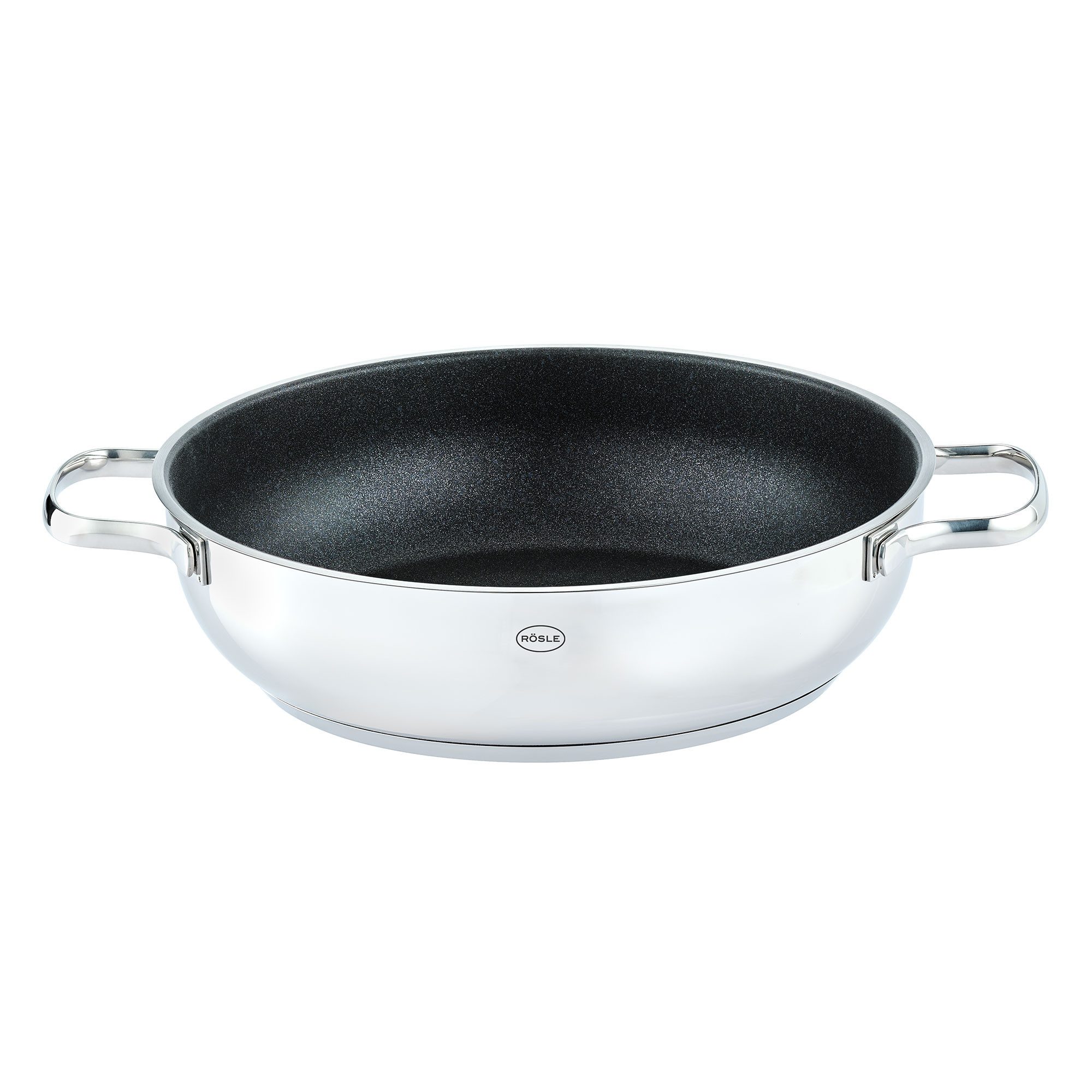 RÖSLE Servierpfanne PUREELEMENTS Ø 28 cm PTFE ProResist, Edelstahl 18/10 (1-tlg)