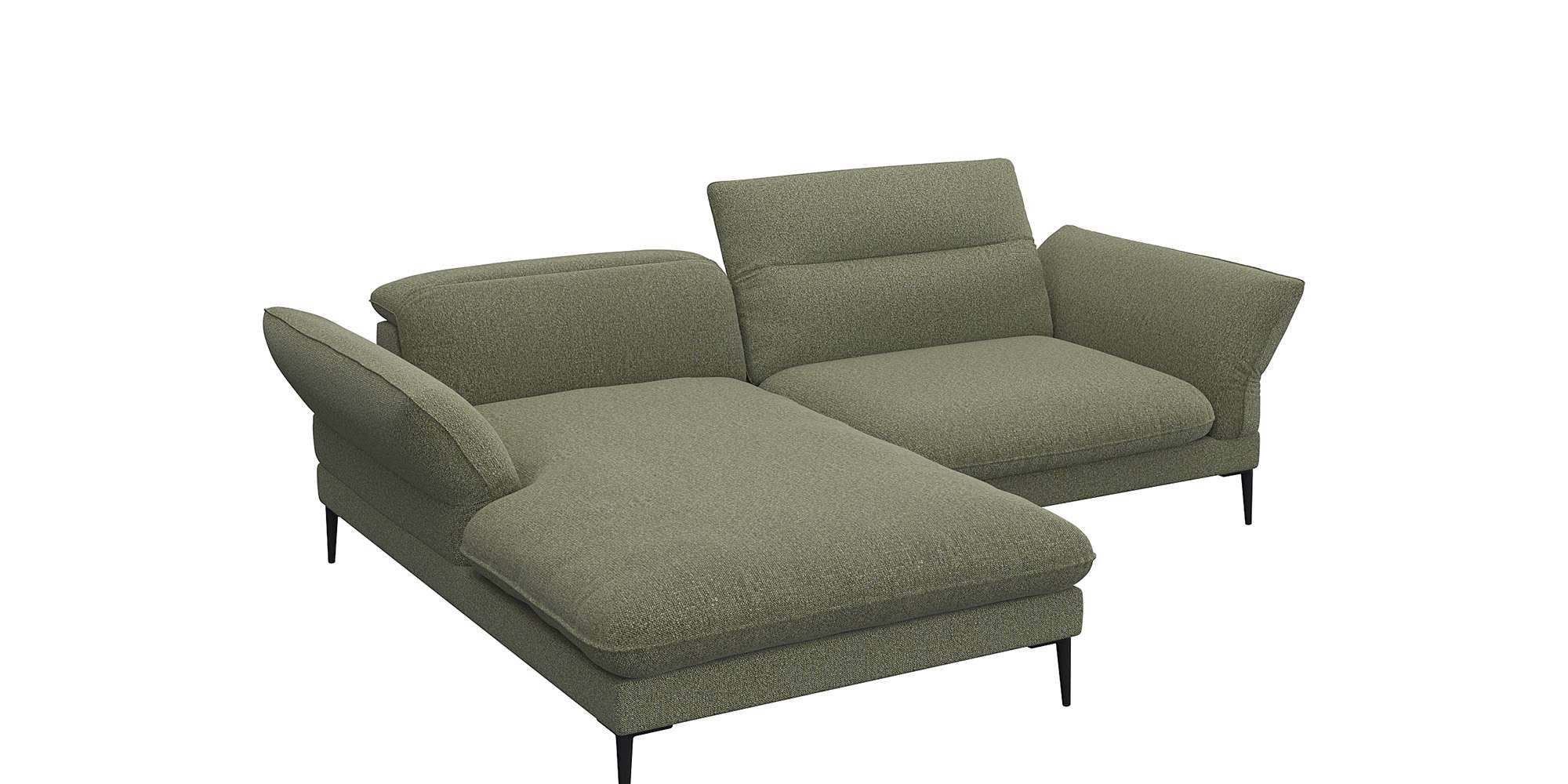 FLEXLUX Ecksofa Salino, Funktionssofa mit Recamiere, günstig online kaufen