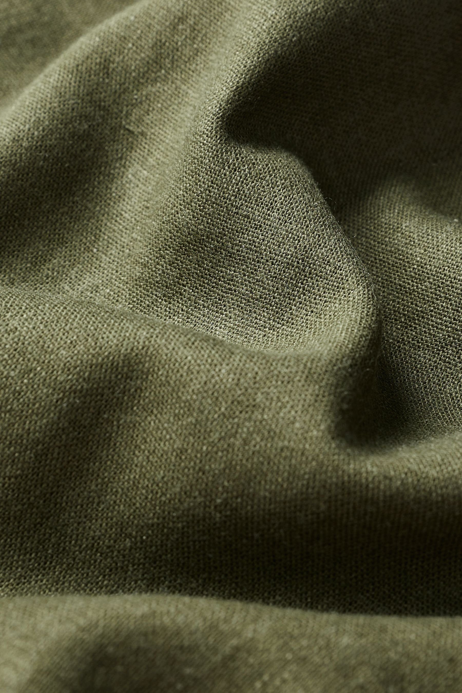 Leinengemisch Khaki (1-tlg) Strampler aus Jumpsuit Next Green