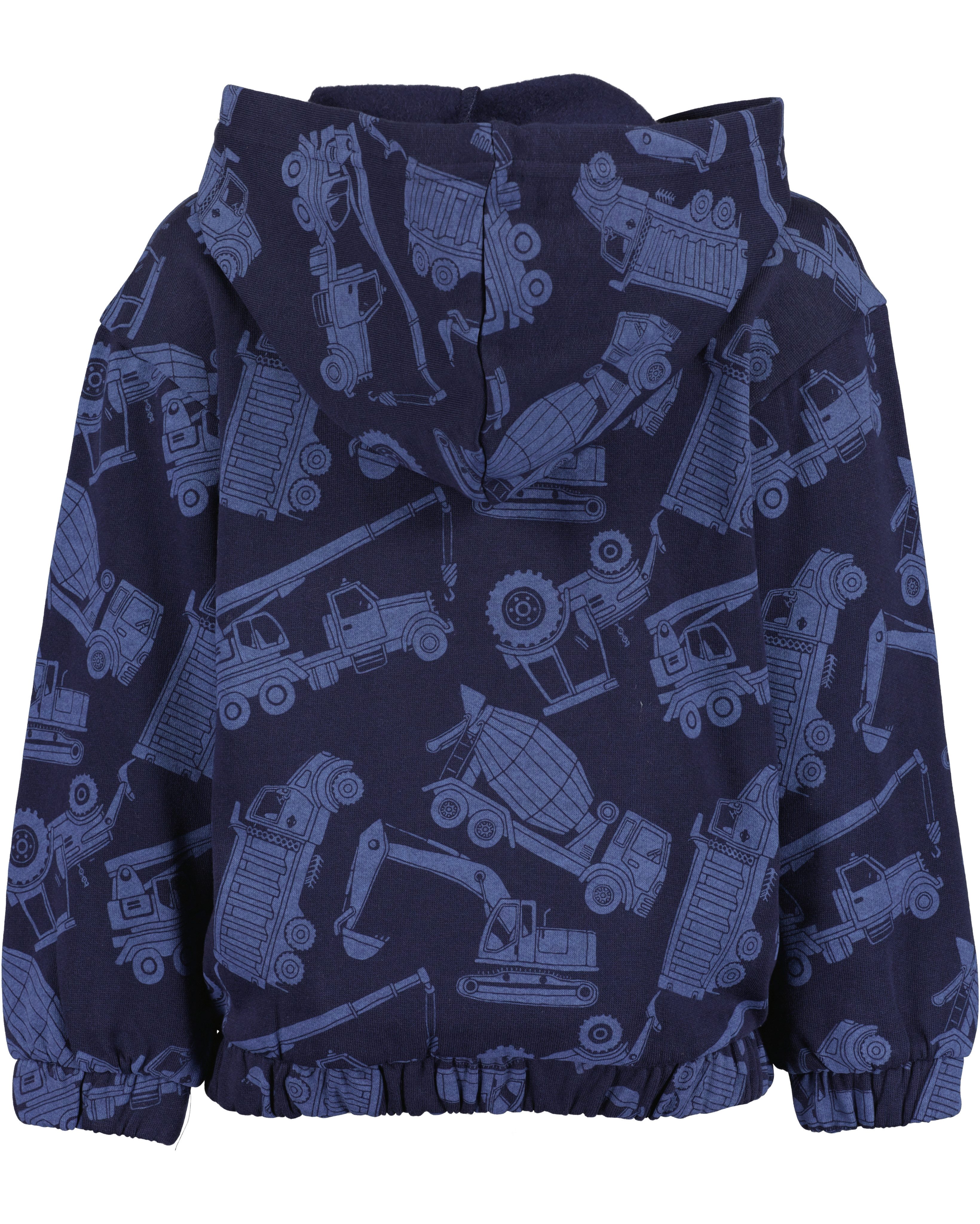 Blue Seven Kapuzensweatjacke Baumwolle, toller Alloverdruck