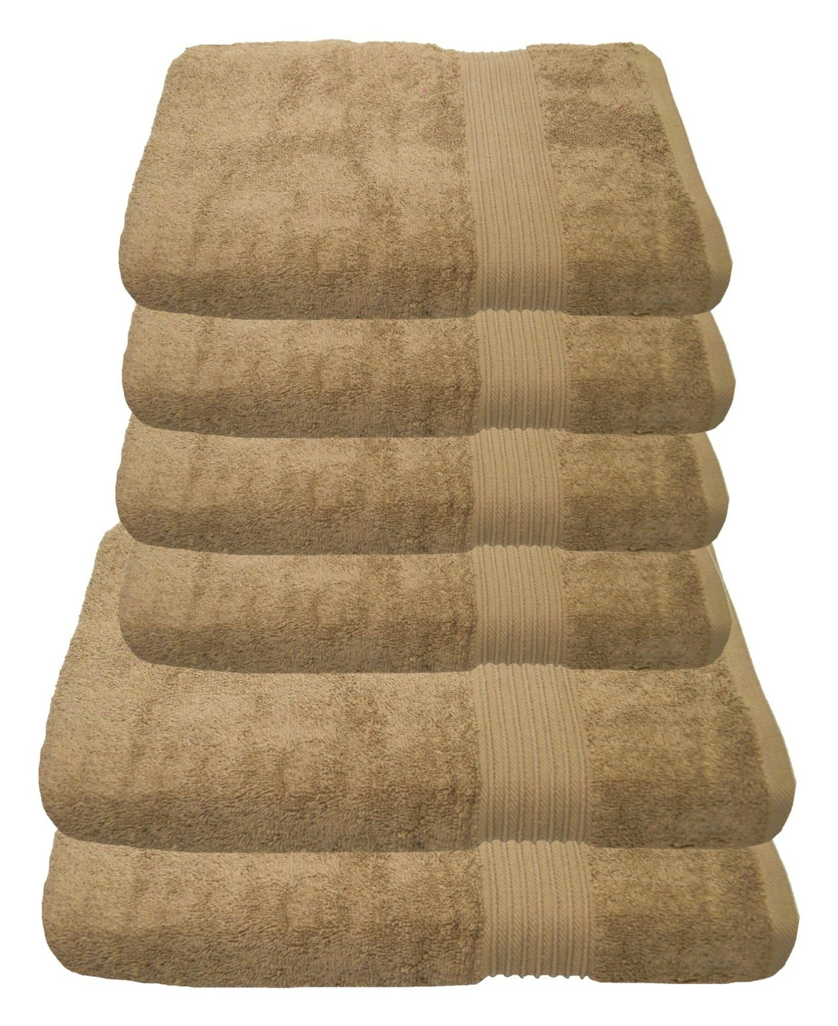 Julie Julsen Handtücher 6-Handtücher-Sand, Baumwolle (6-St) günstig online kaufen