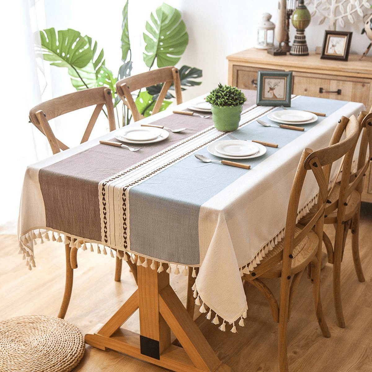 BYSURE Tischdecke (1-tlg), Tischdecke aus Baumwolle günstig online kaufen