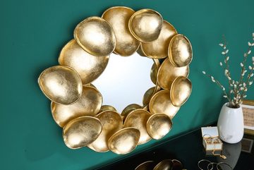 riess-ambiente Wandspiegel VARIATION L 73cm gold (Einzelartikel, 1-St), Flur · Metall · Rahmen · rund · Handarbeit · Schlafzimmer · Design