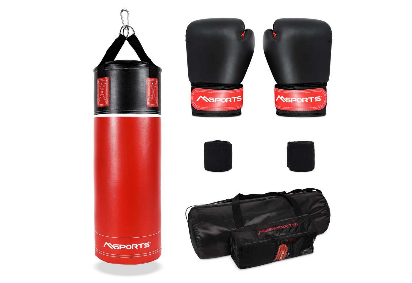 MSports® Boxsack Boxset Boxsack Set 5,5 kg für Kinder Professional inkl. Boxhandschuh