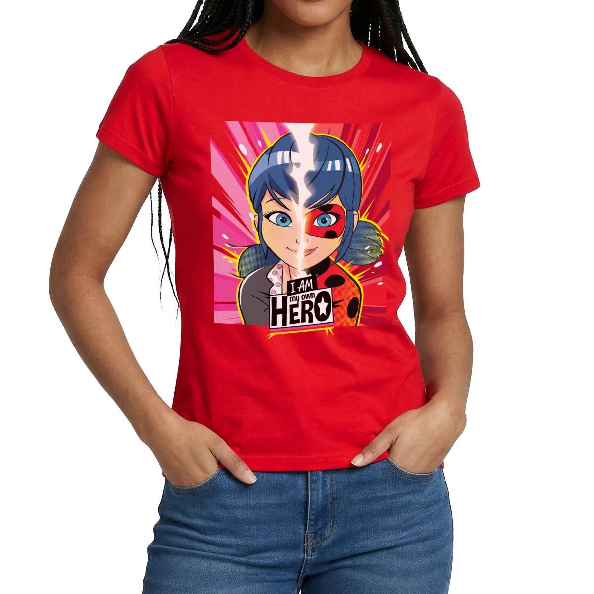 T-Shirt Miraculous I Am My Own Hero Ladybug Marinette Frauen T-Shirt