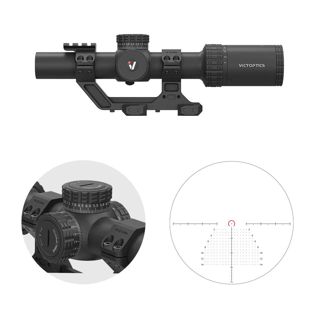 Vector Optics Victoptics OPSL137 S10 1-10x24 Zielfernrohr (Ideal für Jagd, Sport und Airsoft)