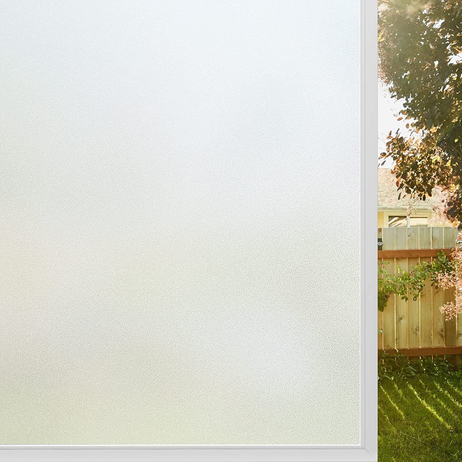 Fensterfolie Fensterfolie Blickdicht Sichtschutzfolie Milchglasfolie,Fenster Selbsthaftend, Haiaveng, Anti UV Fenster Sichtschutz