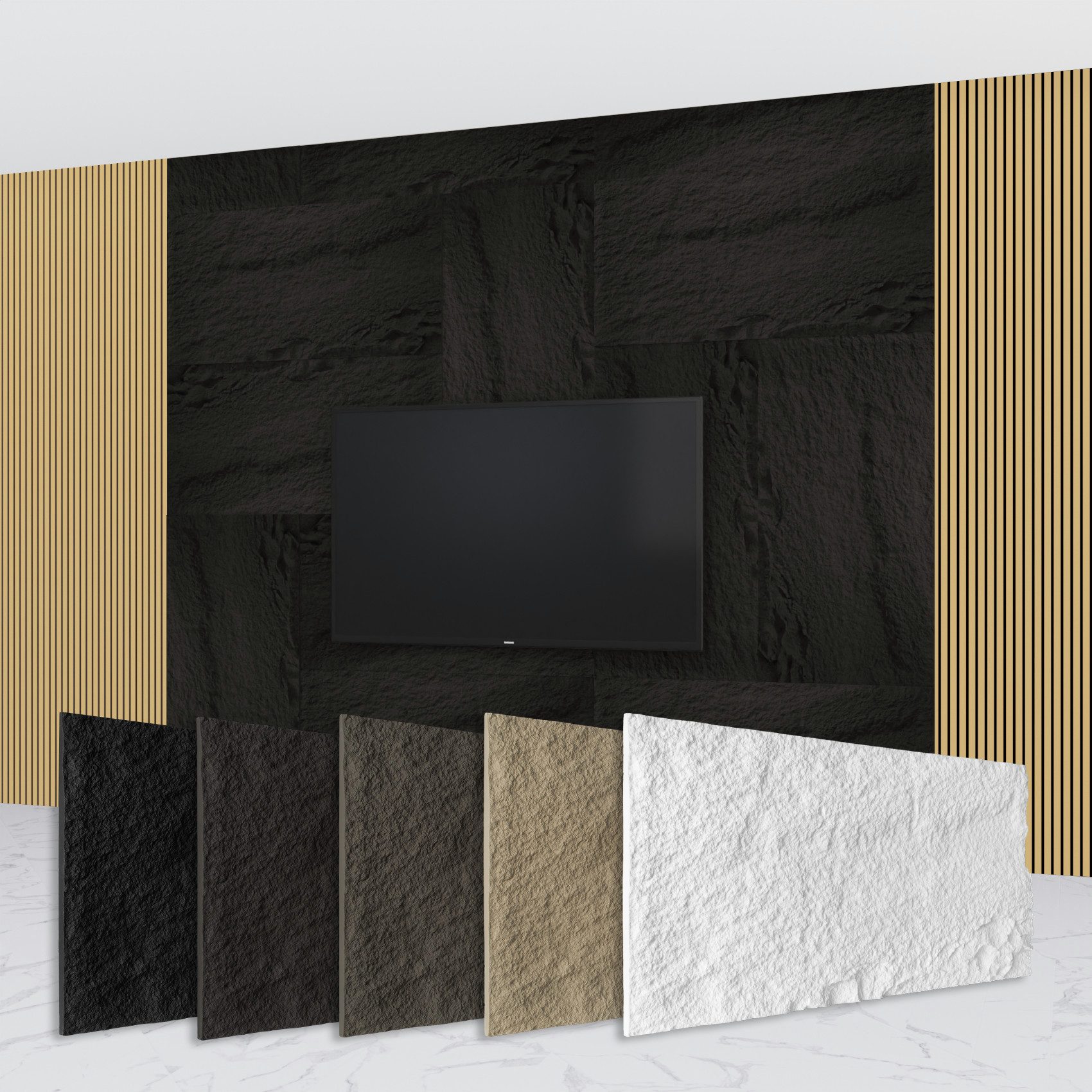 Hexim Wandpaneel, (Steinoptik Felsen Platten 120x60cm günstig online kaufen