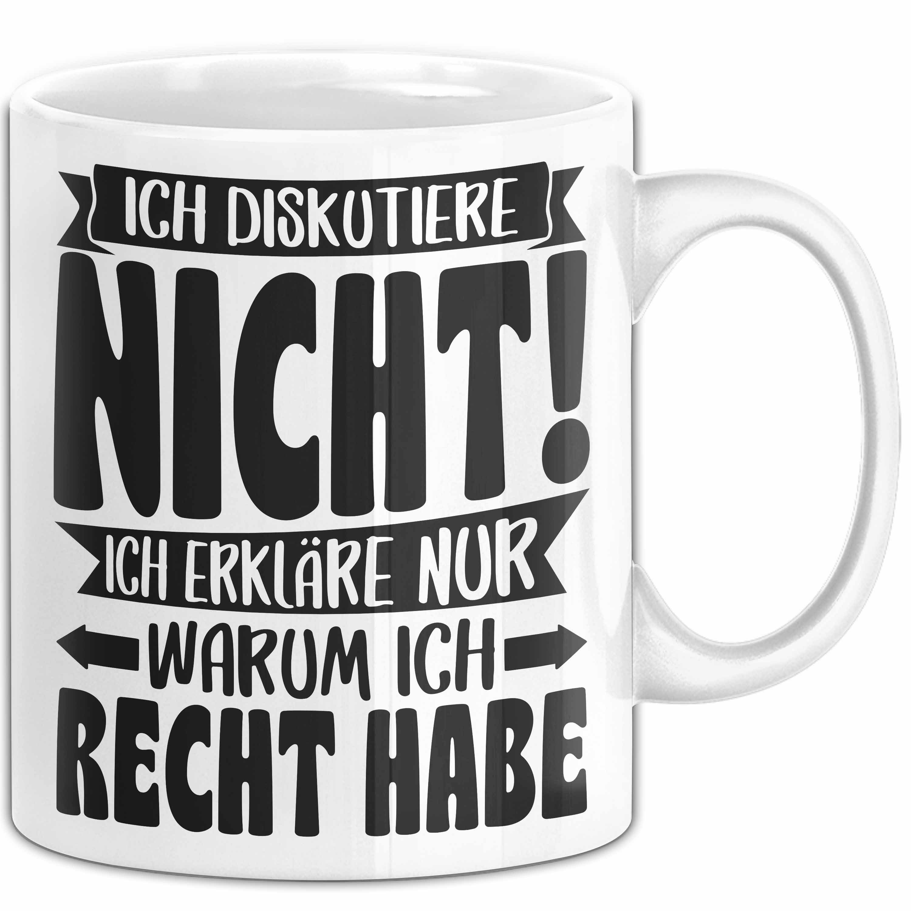 Tasse Lustige Tasse Besserwisser Mit Spruch Ich Diskutiere Nicht Ich Erkläre