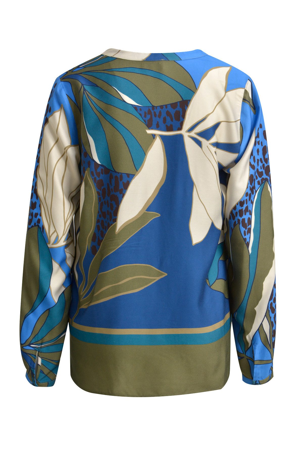 Milano Italy Hemdbluse V-NECK BLOUSE, PLEAT