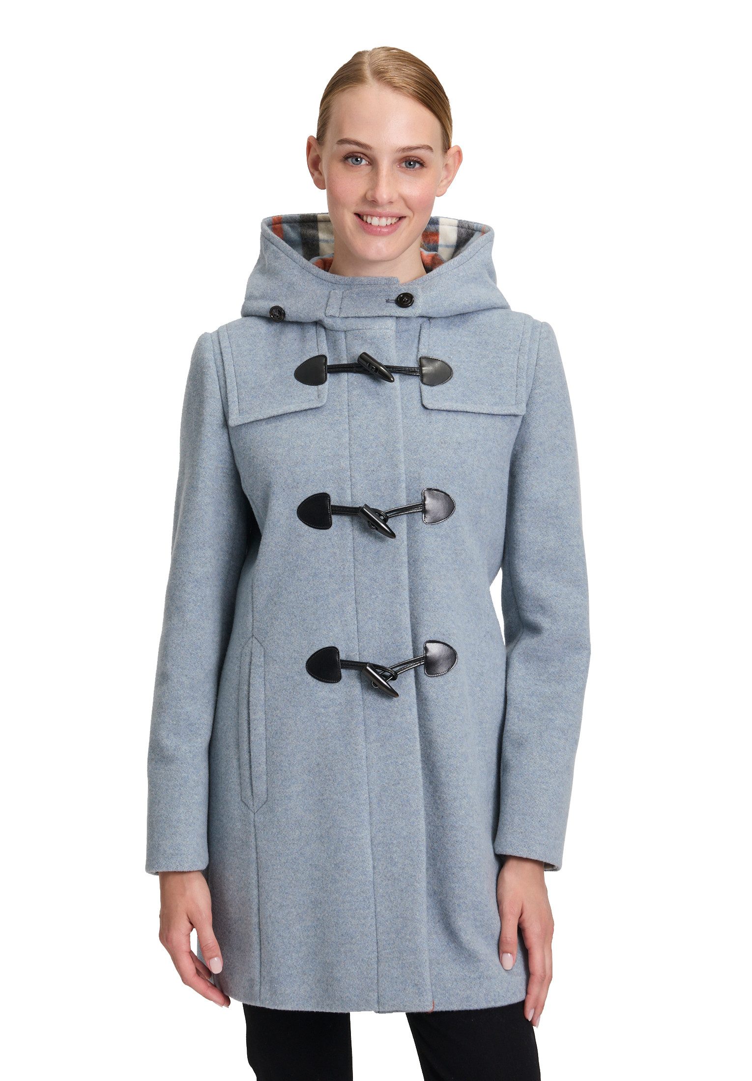 Gil Bret Dufflecoat mit Wolle und verdecktem Reißverschluss