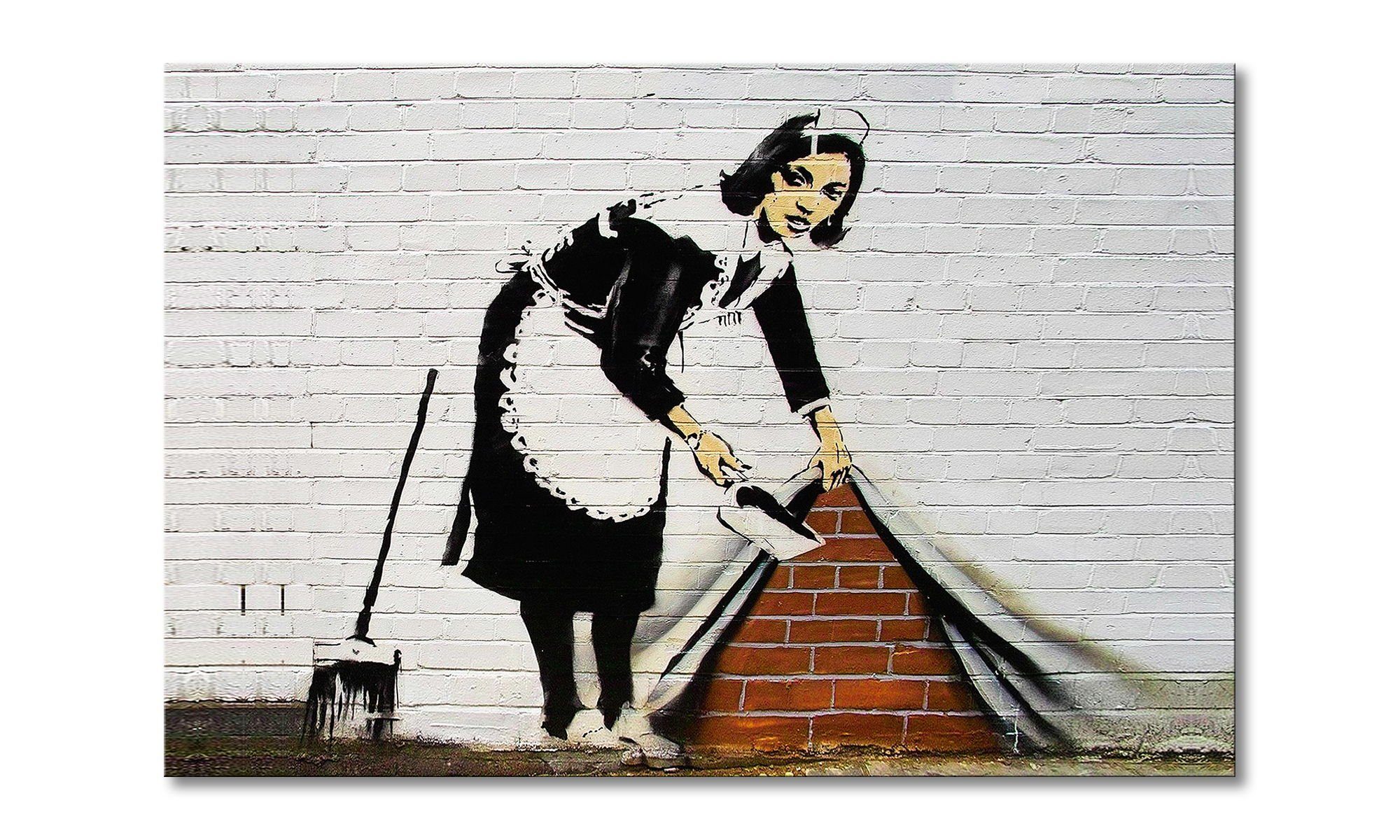 WandbilderXXL Leinwandbild Banksy No19, Streetart (1 St), Wandbild,in 6 Größen erhältlich