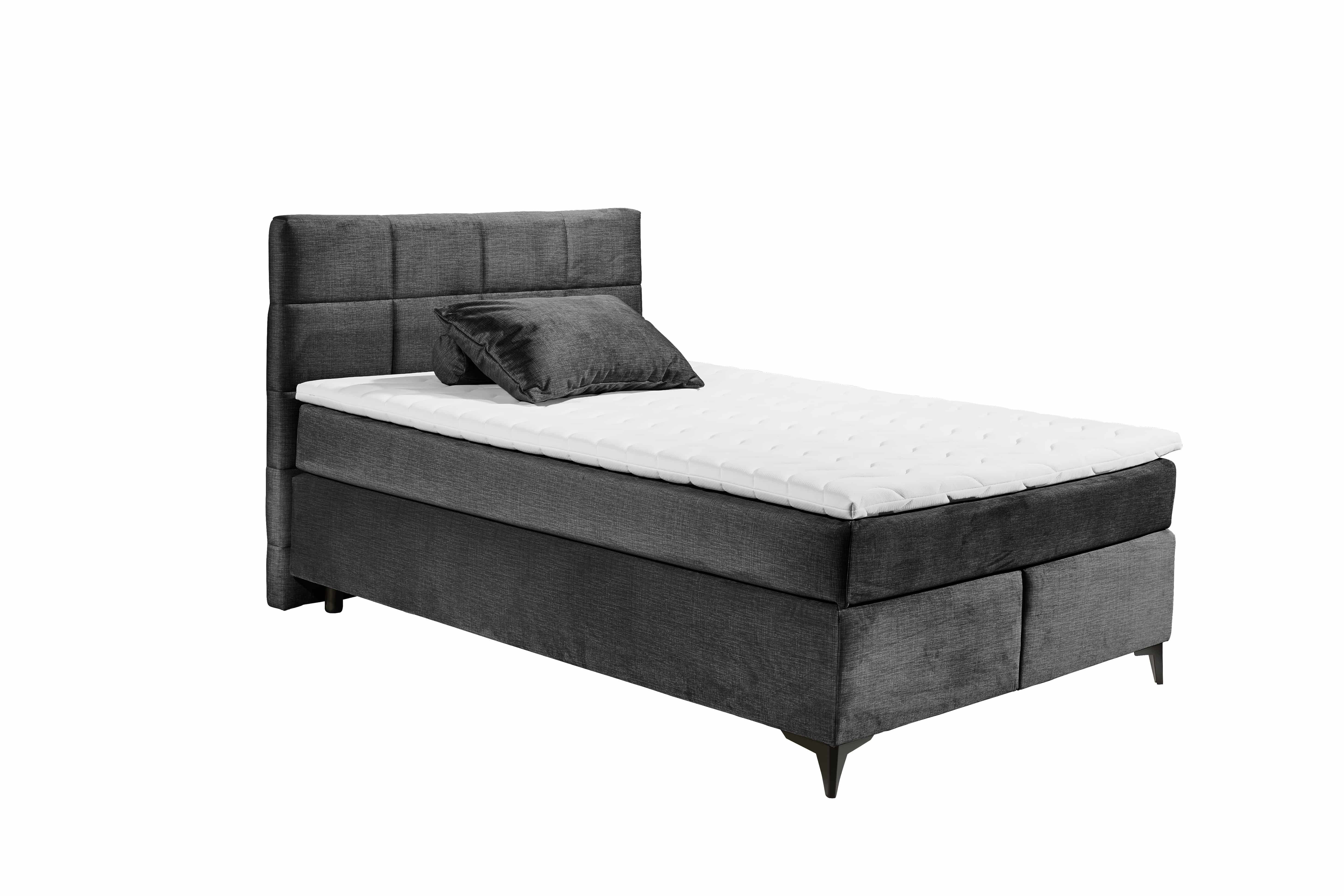 ED EXCITING DESIGN Boxspringbett Navarra – 140x200 und 180x200 inkl. Topper und Matratze (Inklusive Matratze und Topper), Pflegeleichter Bezug, wählbare Größe & stilvolle Farbvielfalt