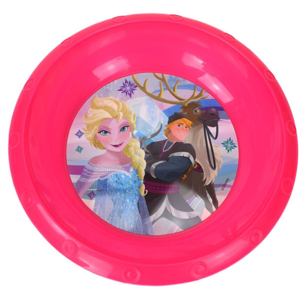 Stor Geschirr-Set Plastikschüssel Ø17 für Kinder Disney Frozen oder Peppa Wutz, Kunststoff Pink