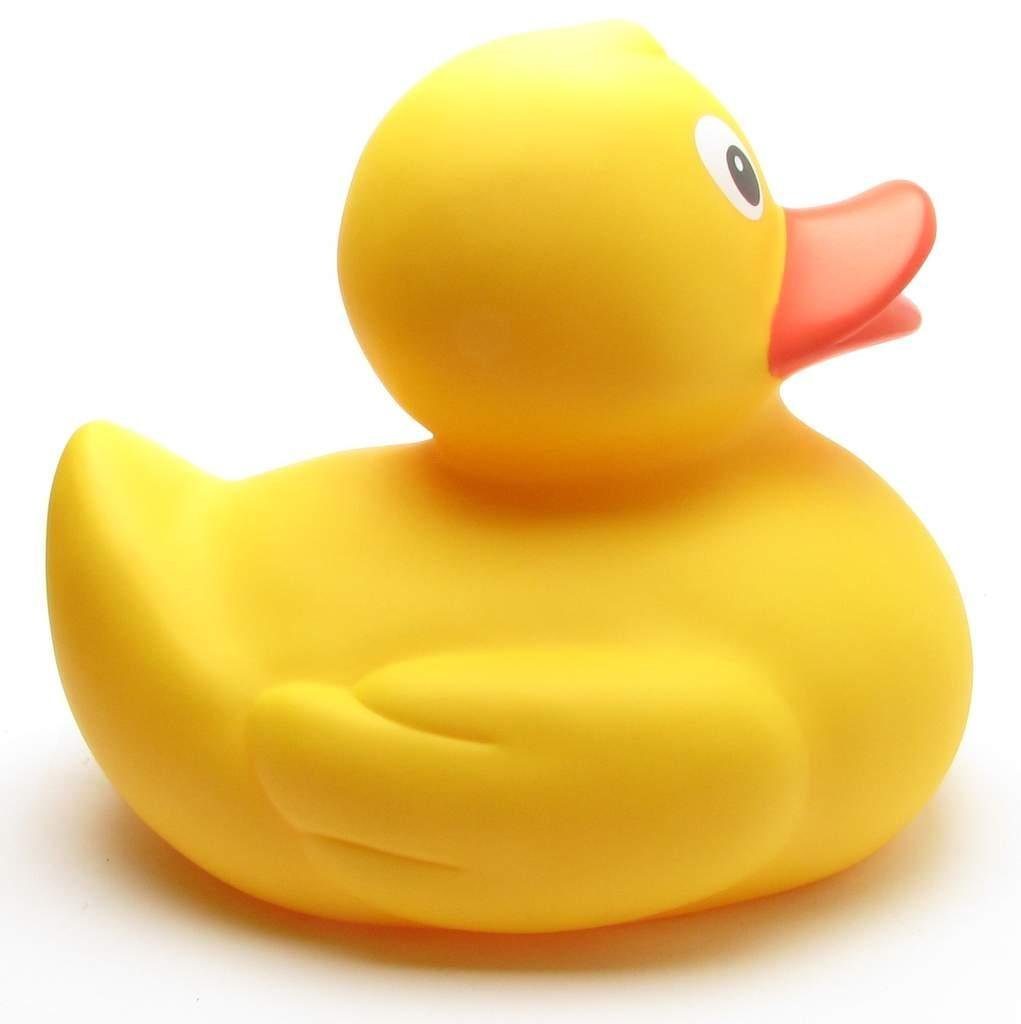 Badeente Lina gelb Badespielzeug XXL - - Quietscheente Duckshop