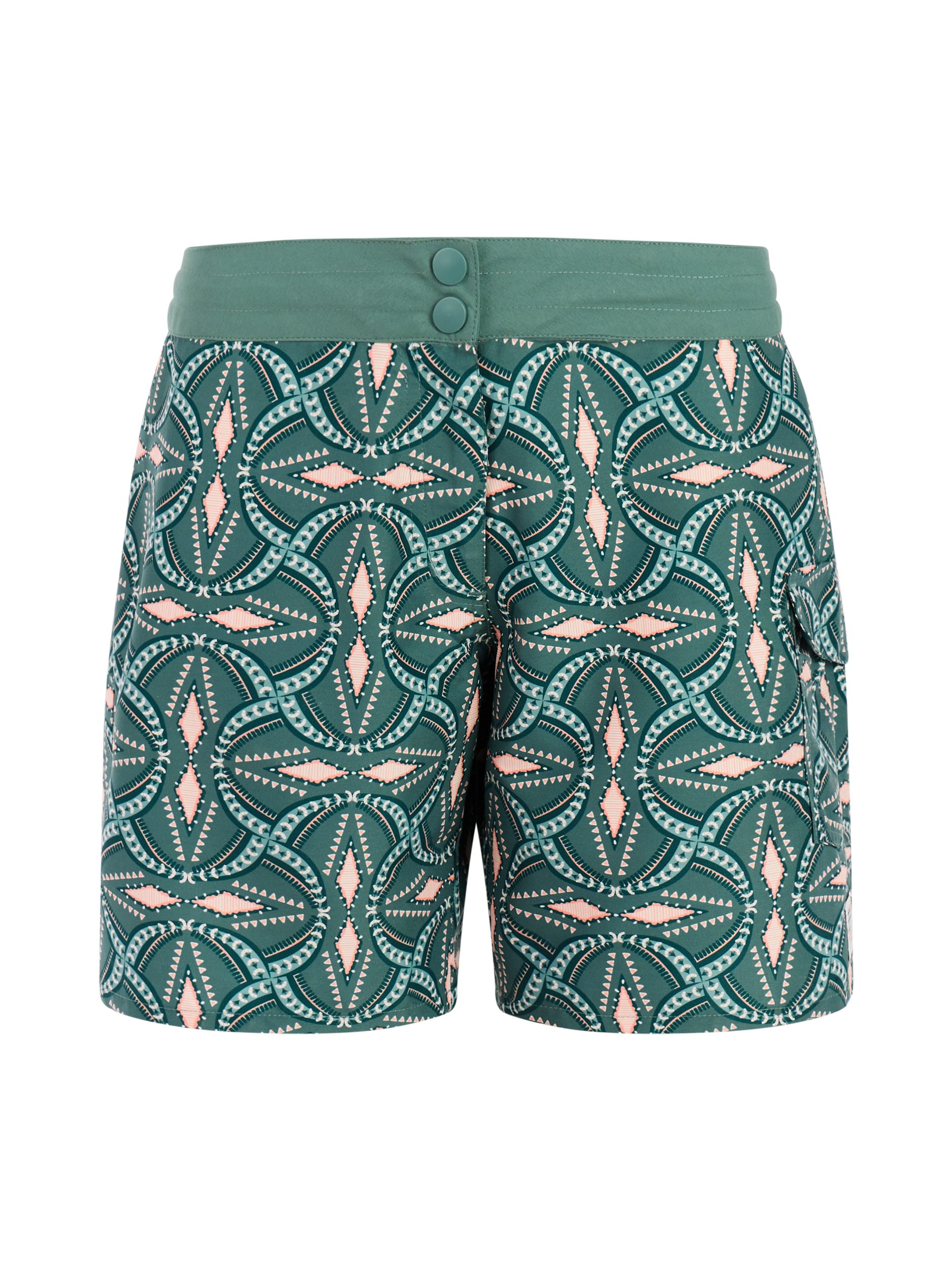 Protest Badeshorts PRTJesse Damen Strand-Shorts grün-gemustert