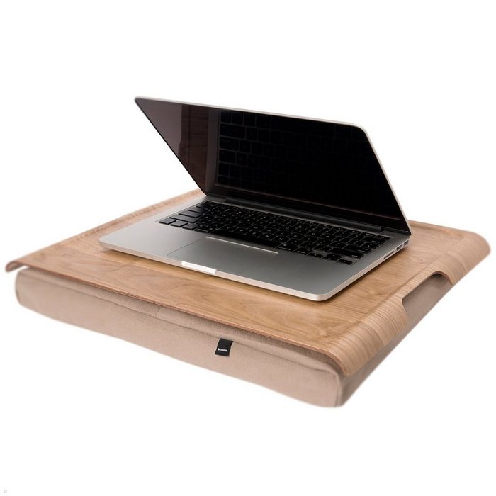 Bosign Laptop Tablett Laptray Weidenholz Baumwolle