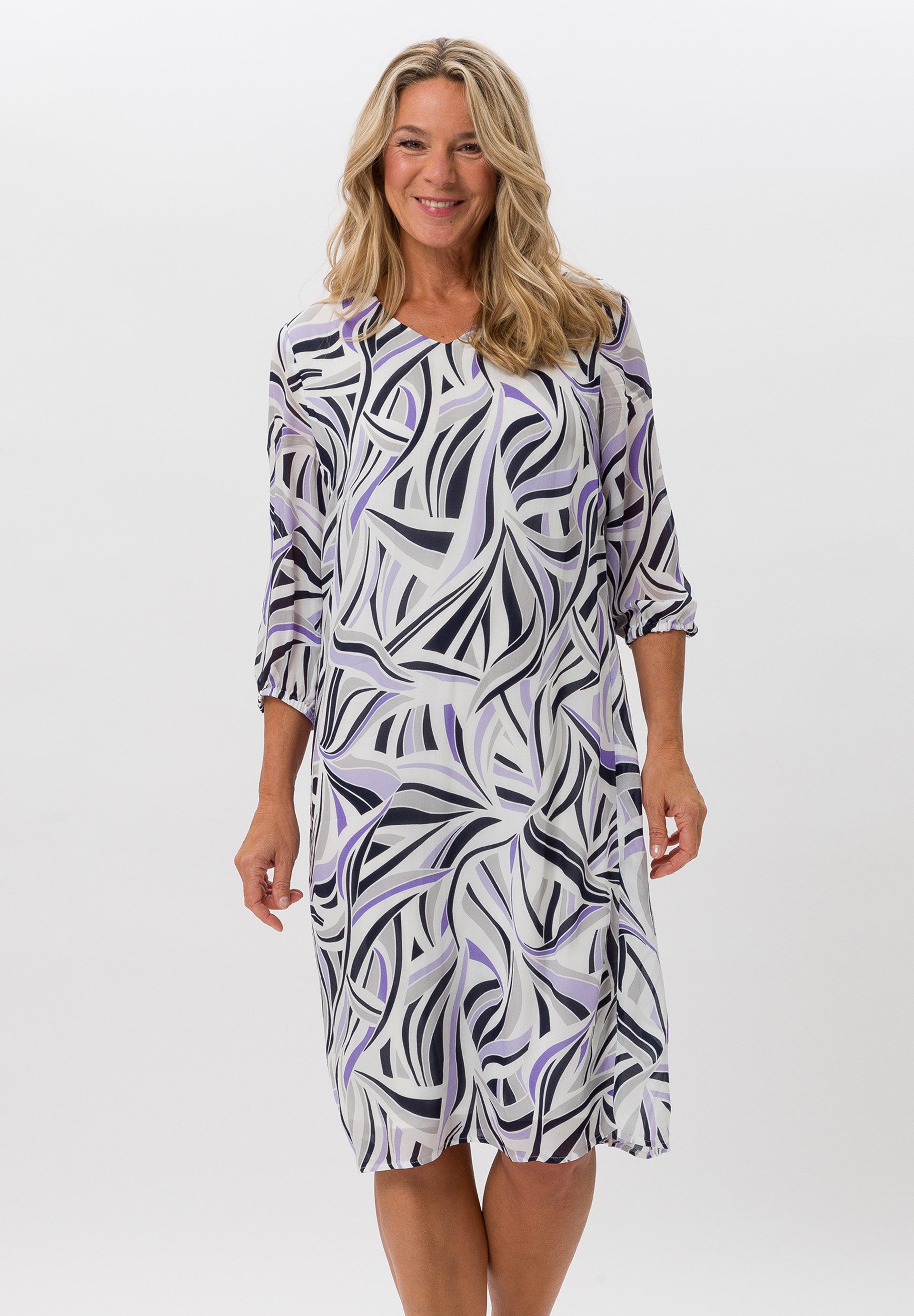 Jerseykleid mit lockerem Fall