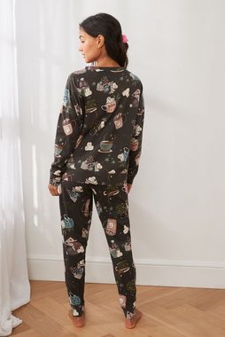 Next Pyjama Langärmeliger Pyjama aus Baumwolle (2 tlg)