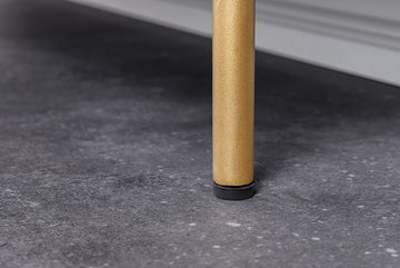 riess-ambiente Highboard THE CIRCLE 120cm schwarz / gold (Einzelartikel, 1 St), Wohnzimmer · Massivholz · Metall · Kommode · Retro Design