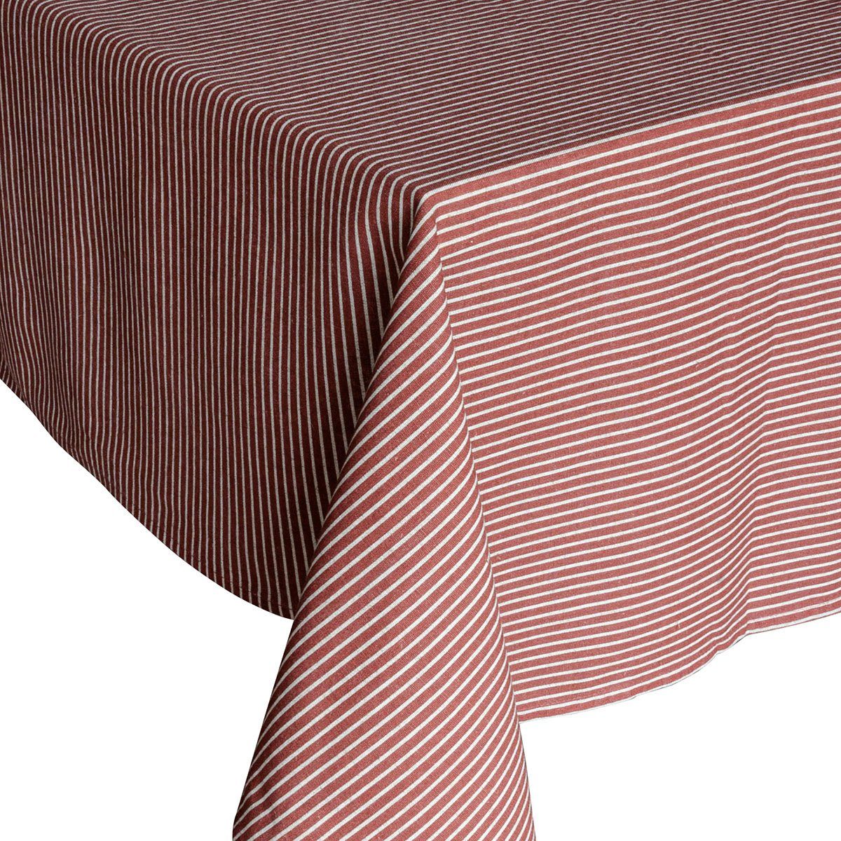 LAURA ASHLEY Tischdecke Streifen (1-tlg) rot | Tischdecken