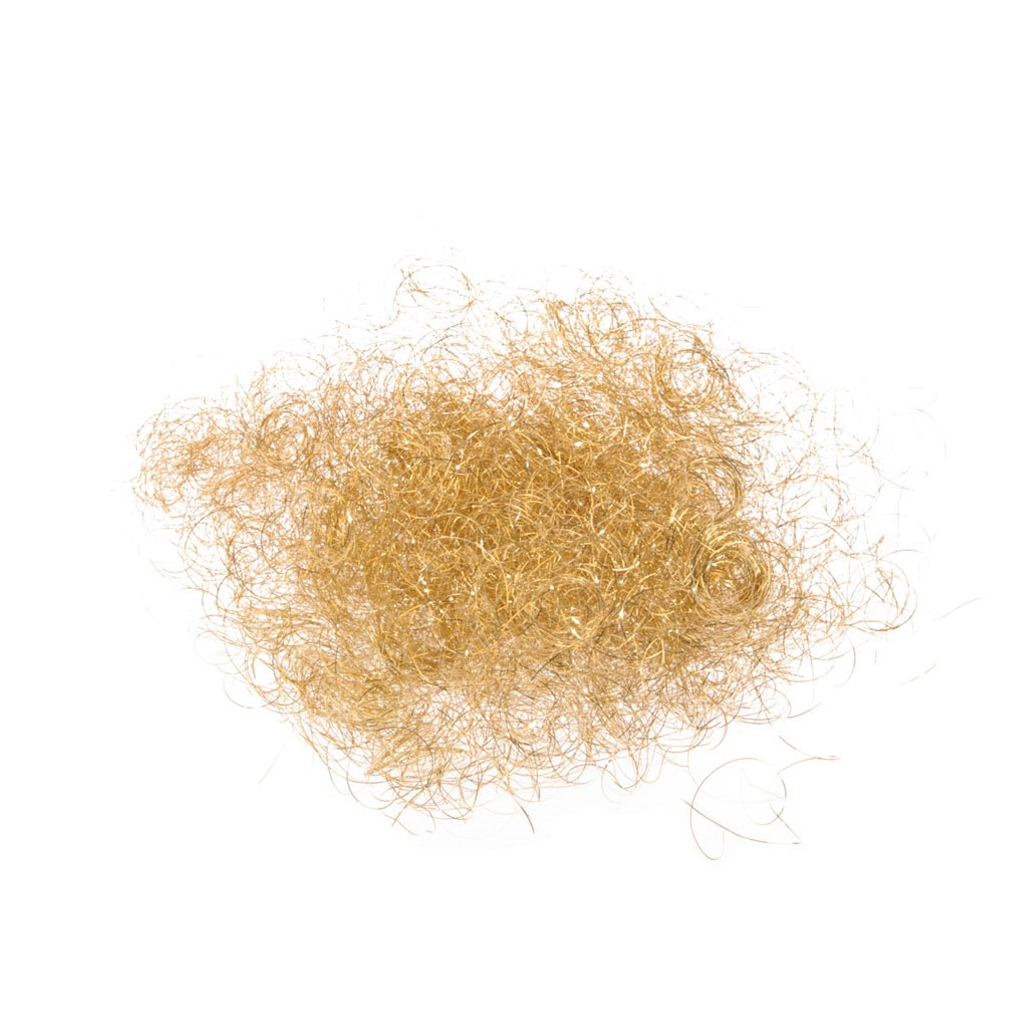 Deko AS Bastelmoos Engelhaar - Gold - leicht gelockt - 3 Boxen à 20 g - 59301-20-3x, (3-tlg), leicht gelockt