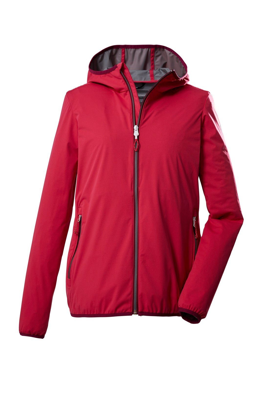 Killtec Funktionsjacke Wanderjacke KOS 61 mit Kapuze (2-Lagen, PFC-frei, sehr leicht) rose