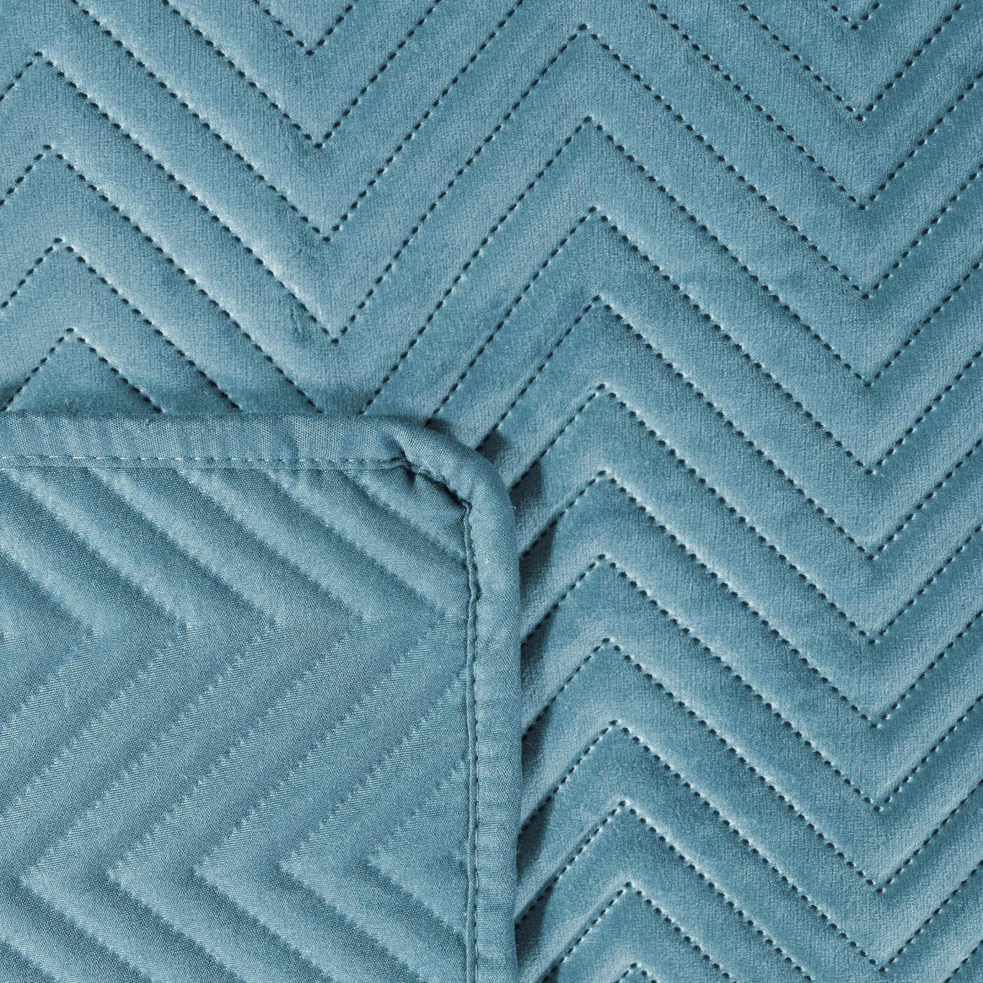 Eurofirany Bettüberwurf SOFIA zweiseitige Steppdecke hochwertige Allzweckdecke L XL XXL, Elegante Tagesdecke Velvet Sesseldecke Sofadecke Überwurf Samt – Bild 3 von 4