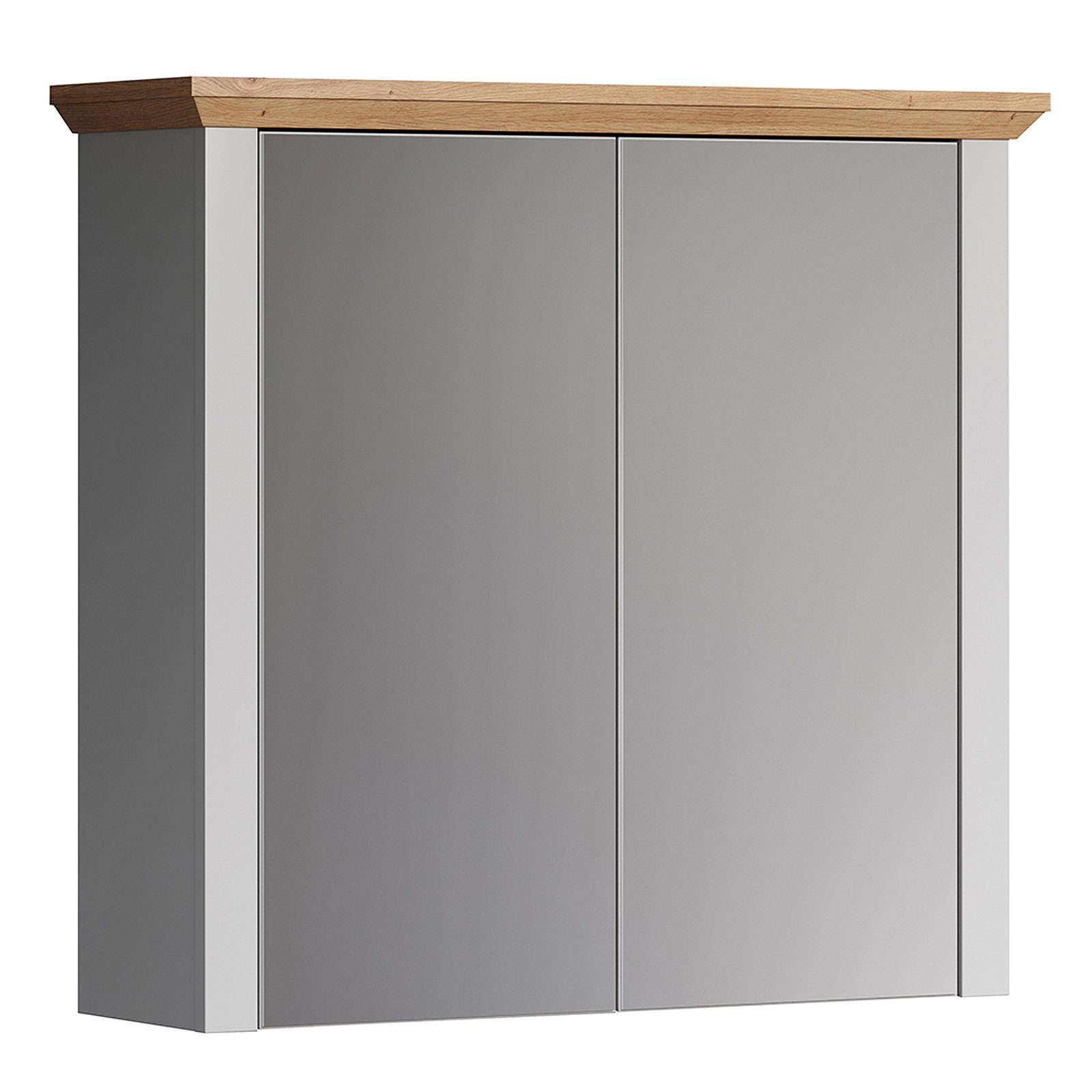 trendteam Spiegelschrank Landside grau Badspiegel Badezimmerschrank Spiegelschrank Spiegel 78x73x24cm