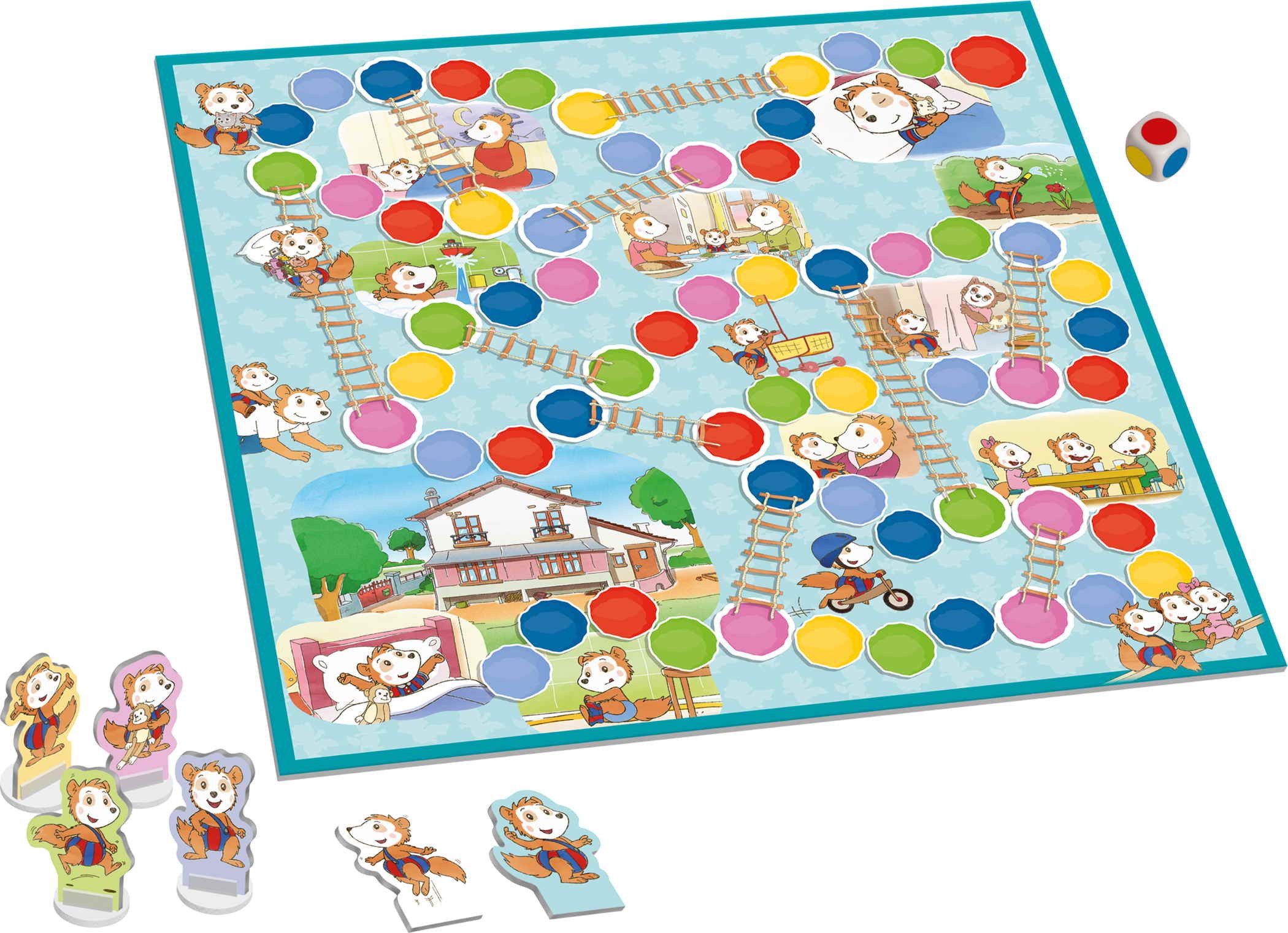 Schmidt Spiele Spiel Reisespiel Wettlaufspiel Bobo Siebenschläfer Leiterspiel 51350