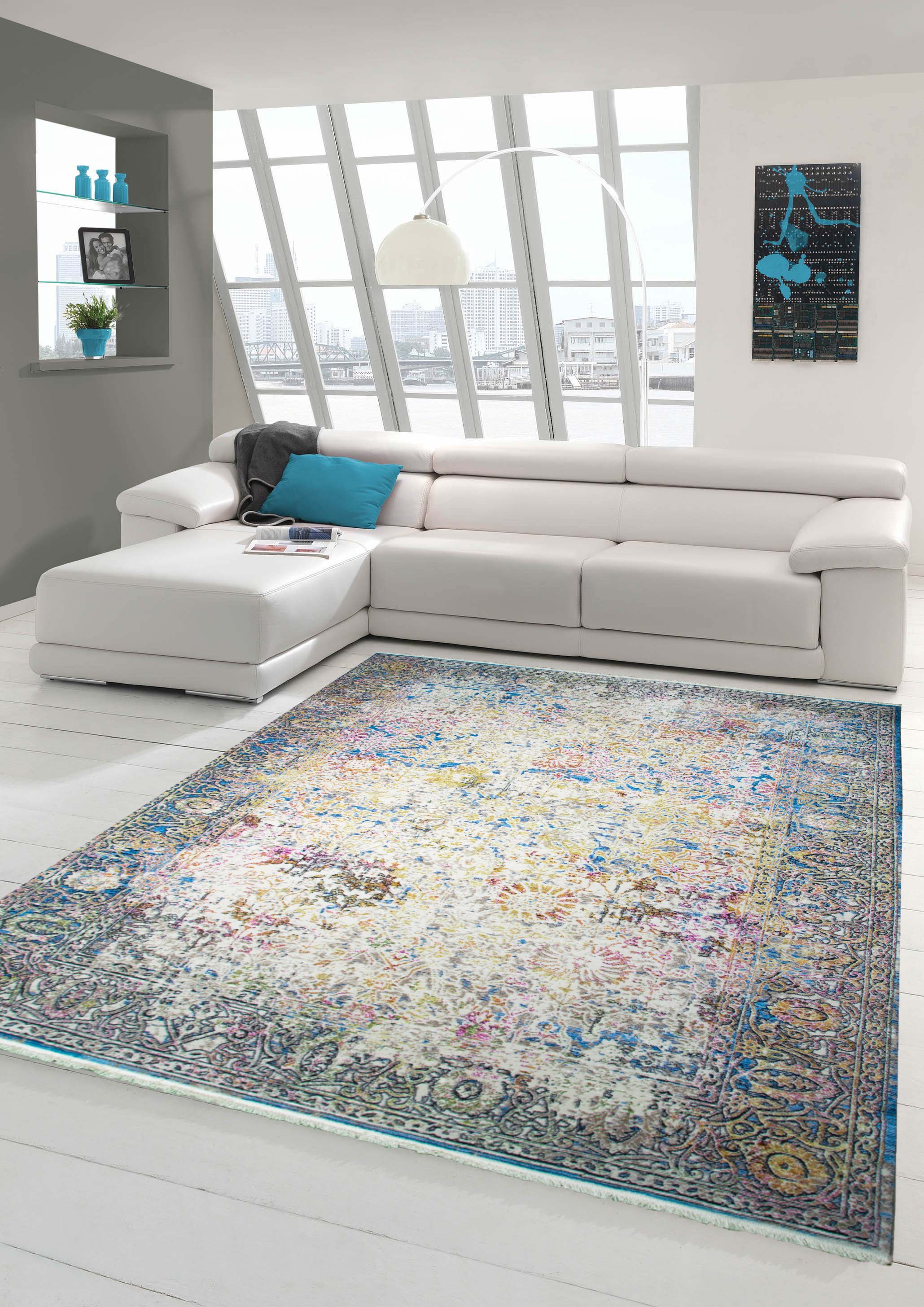 Teppich Designer und Moderner Teppich Vintage-Design Multi, Teppich-Traum, rechteckig, Höhe: 7 mm