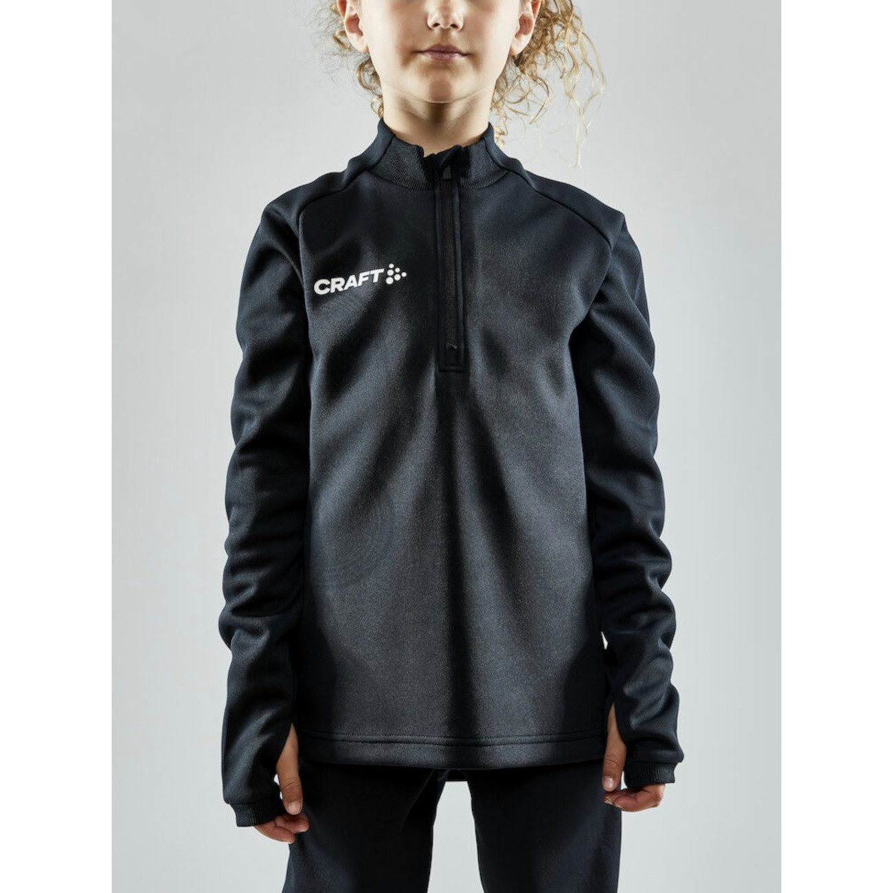Craft Langarmshirt Craft Kinder Trainingsshirt EVOLVE HALFZIP JR 1910153
