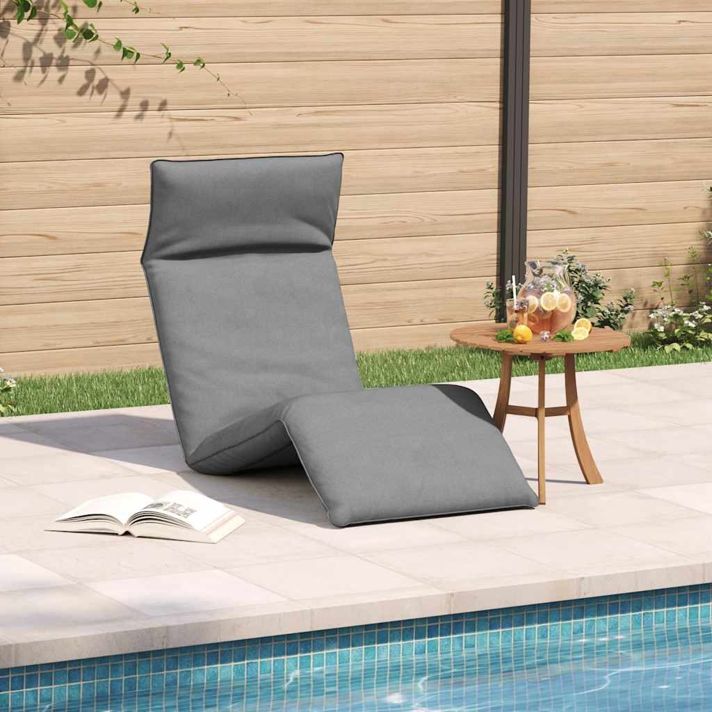 vidaXL Gartenliege Sonnenliege Klappbar Grau 175x54x8,5 günstig online kaufen
