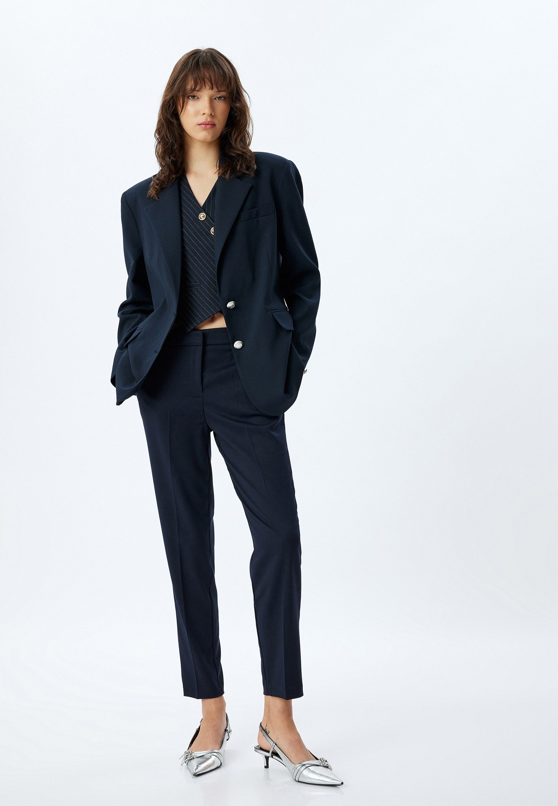 Koton Anzughose Normale Leibhöhe Cigarette